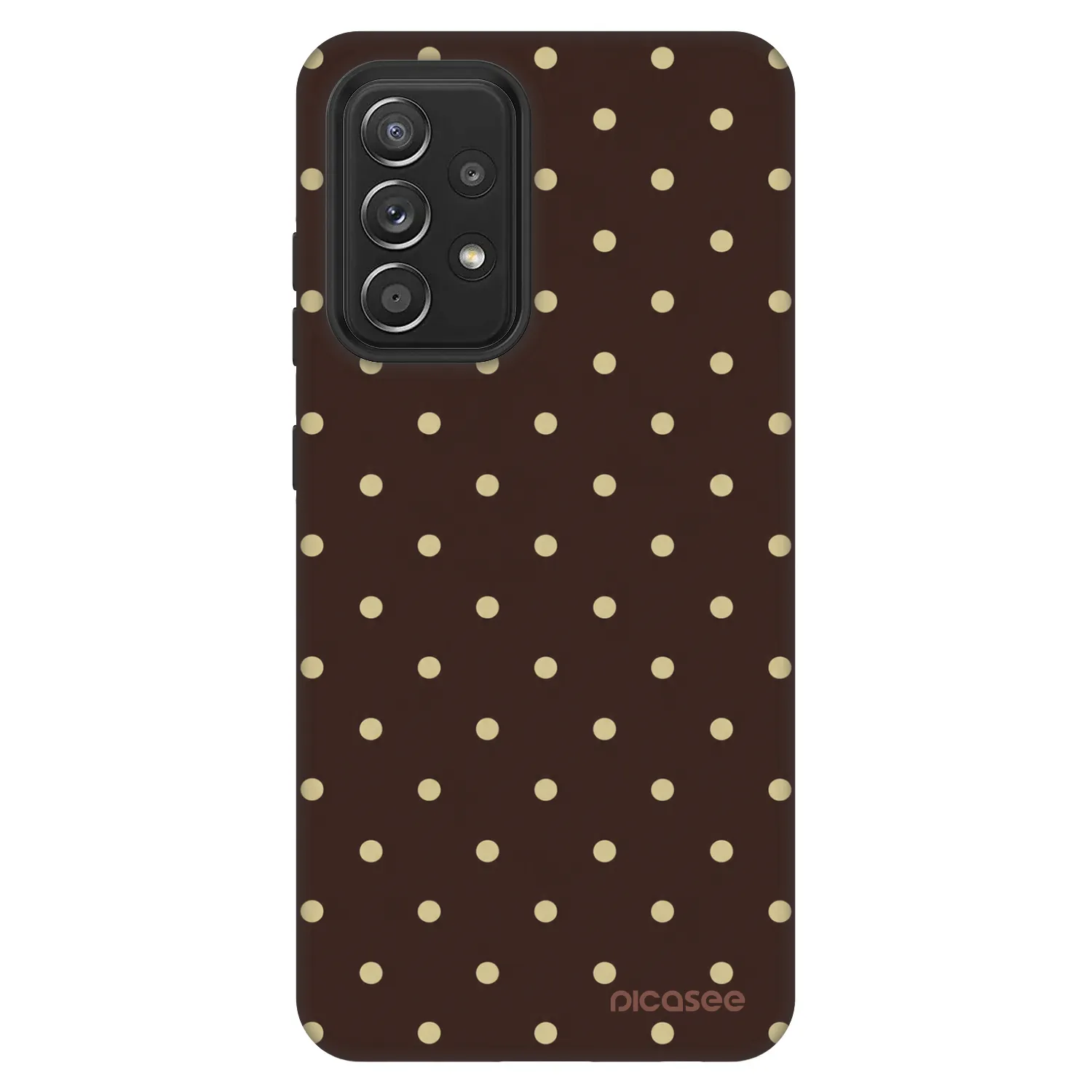 Picasee Fashion Case pro Samsung Galaxy A52s 5G A528B - Vanilla Dots & Chocolate