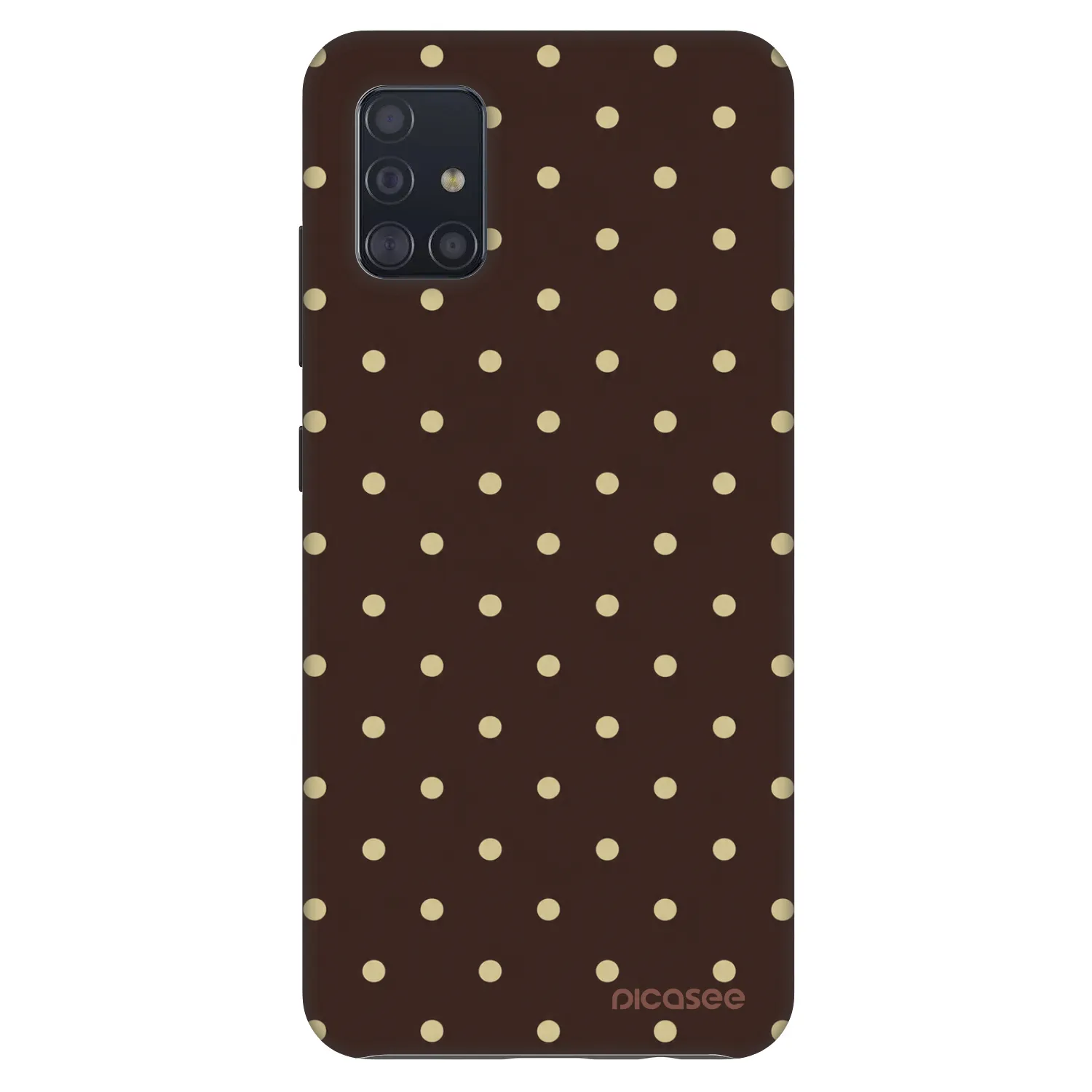 Picasee Fashion Case pro Samsung Galaxy A51 A515F - Vanilla Dots & Chocolate