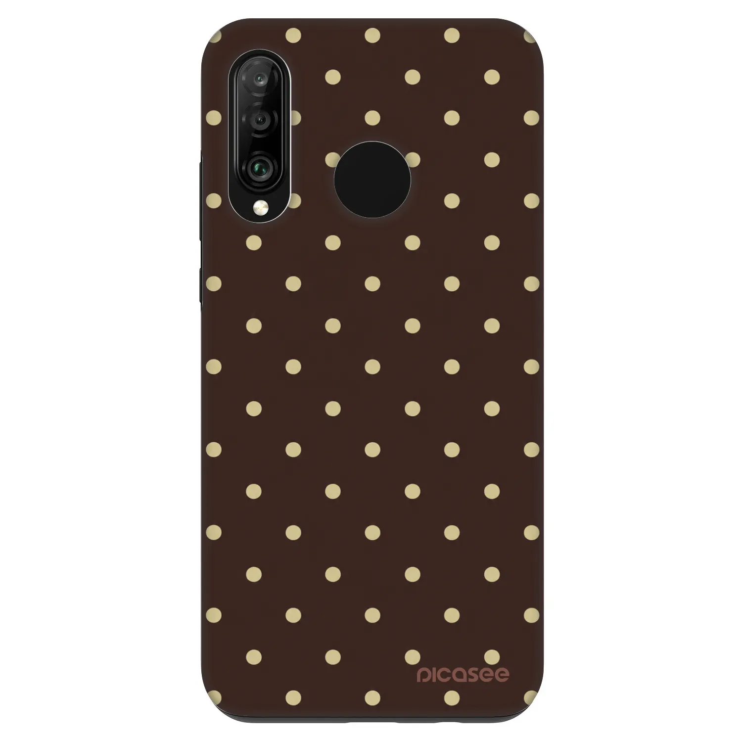 Picasee Fashion Case pro Huawei P30 Lite - Vanilla Dots & Chocolate