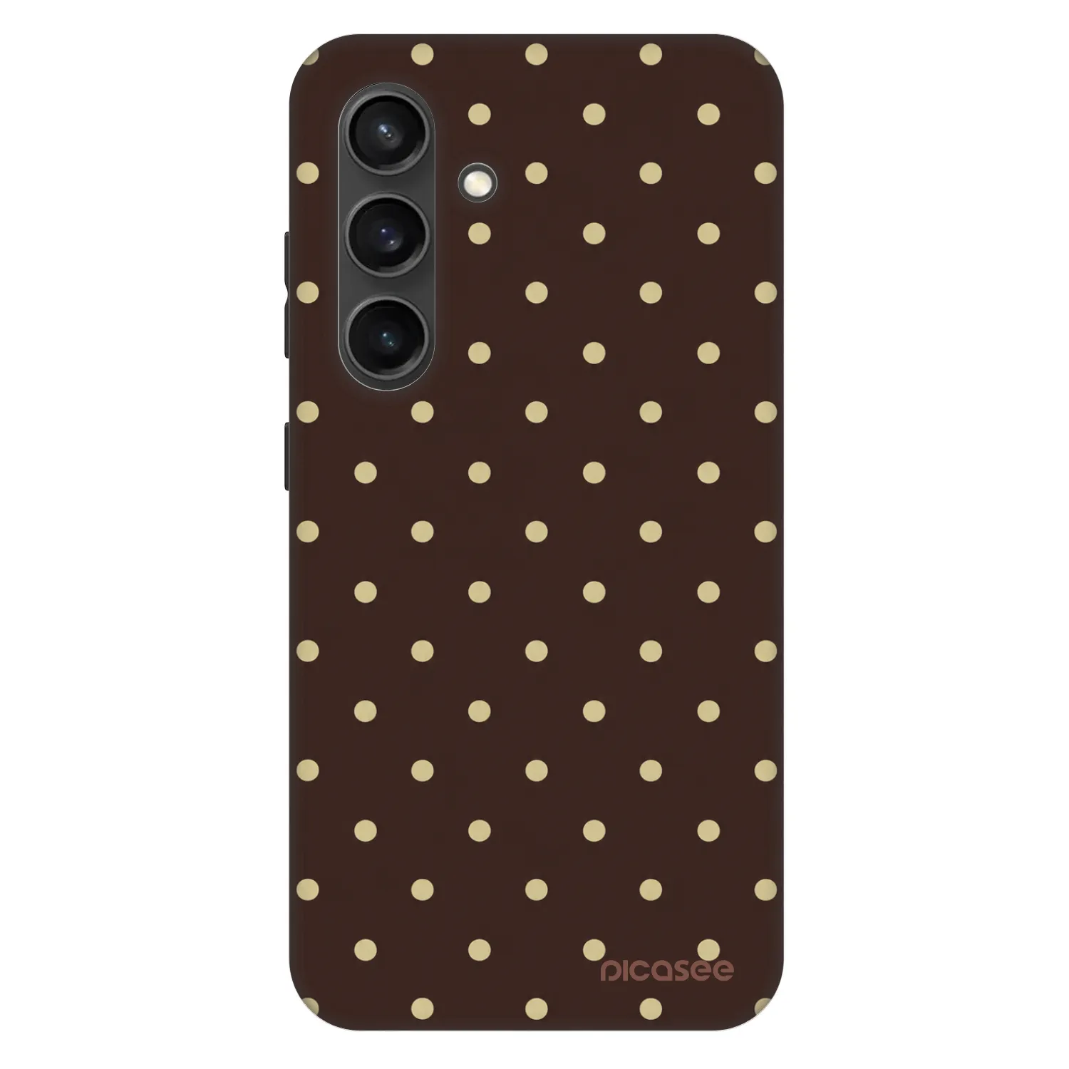 Picasee Fashion Case PowerShare pro Samsung Galaxy S24+ S926B 5G - Vanilla Dots & Chocolate