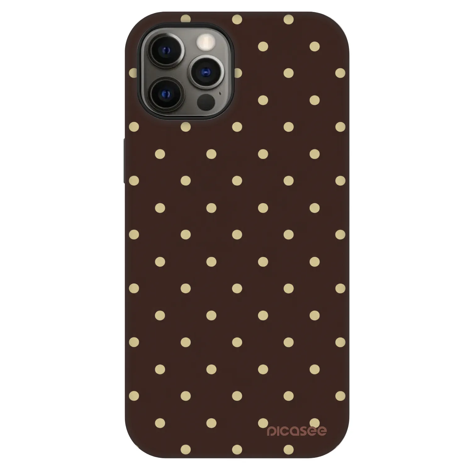 Picasee Fashion Case MagSafe Apple iPhone 12 Pro - Vanilla Dots & Chocolate