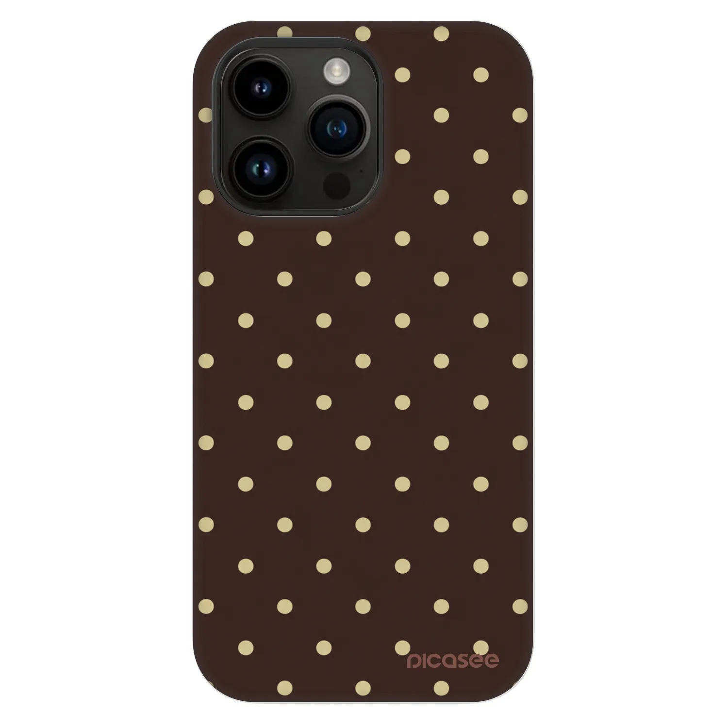 Picasee Fashion Case MagSafe Apple iPhone 14 Pro Max - Vanilla Dots & Chocolate