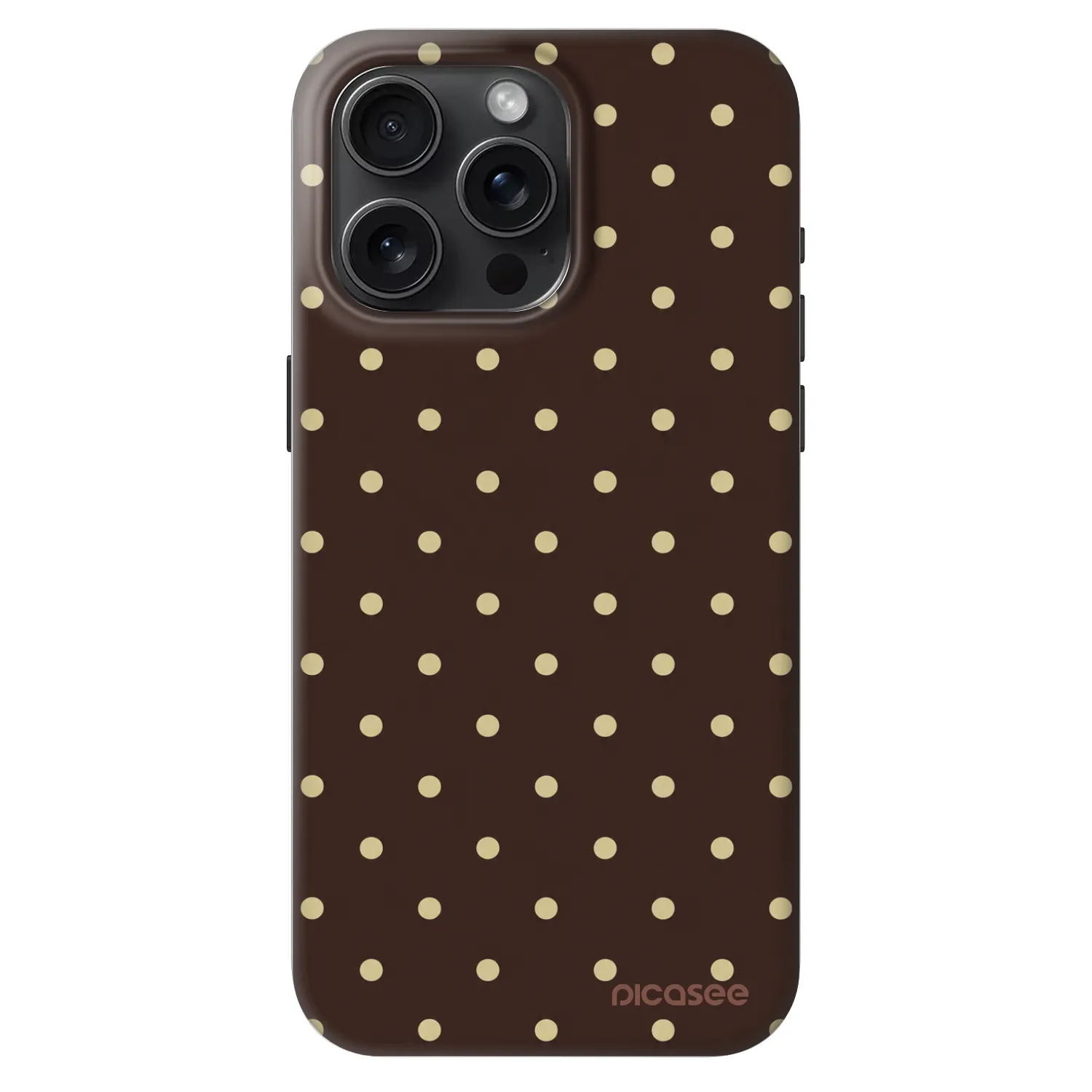 Picasee Fashion Case MagSafe Apple iPhone 15 Pro Max - Vanilla Dots & Chocolate