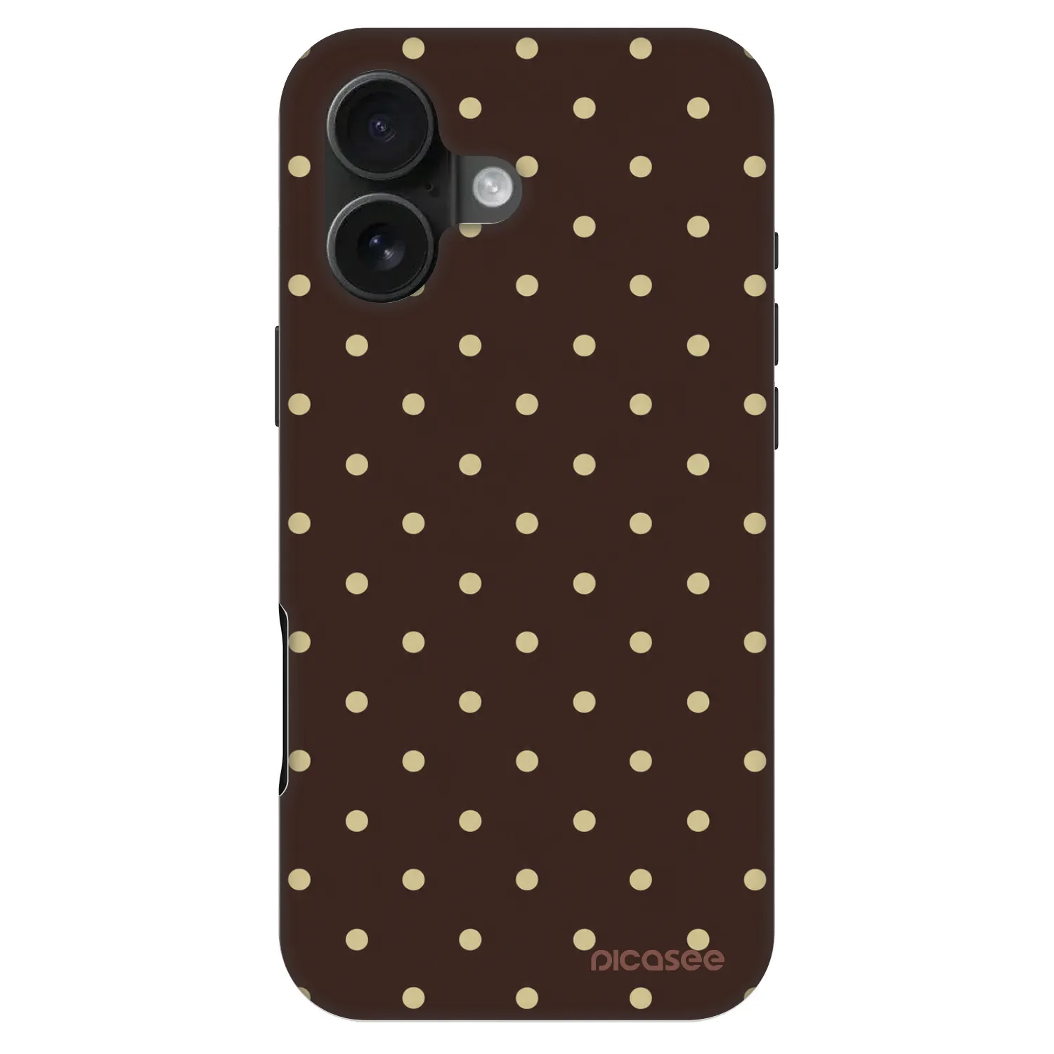 Picasee Fashion Case MagSafe Apple iPhone 16 - Vanilla Dots & Chocolate