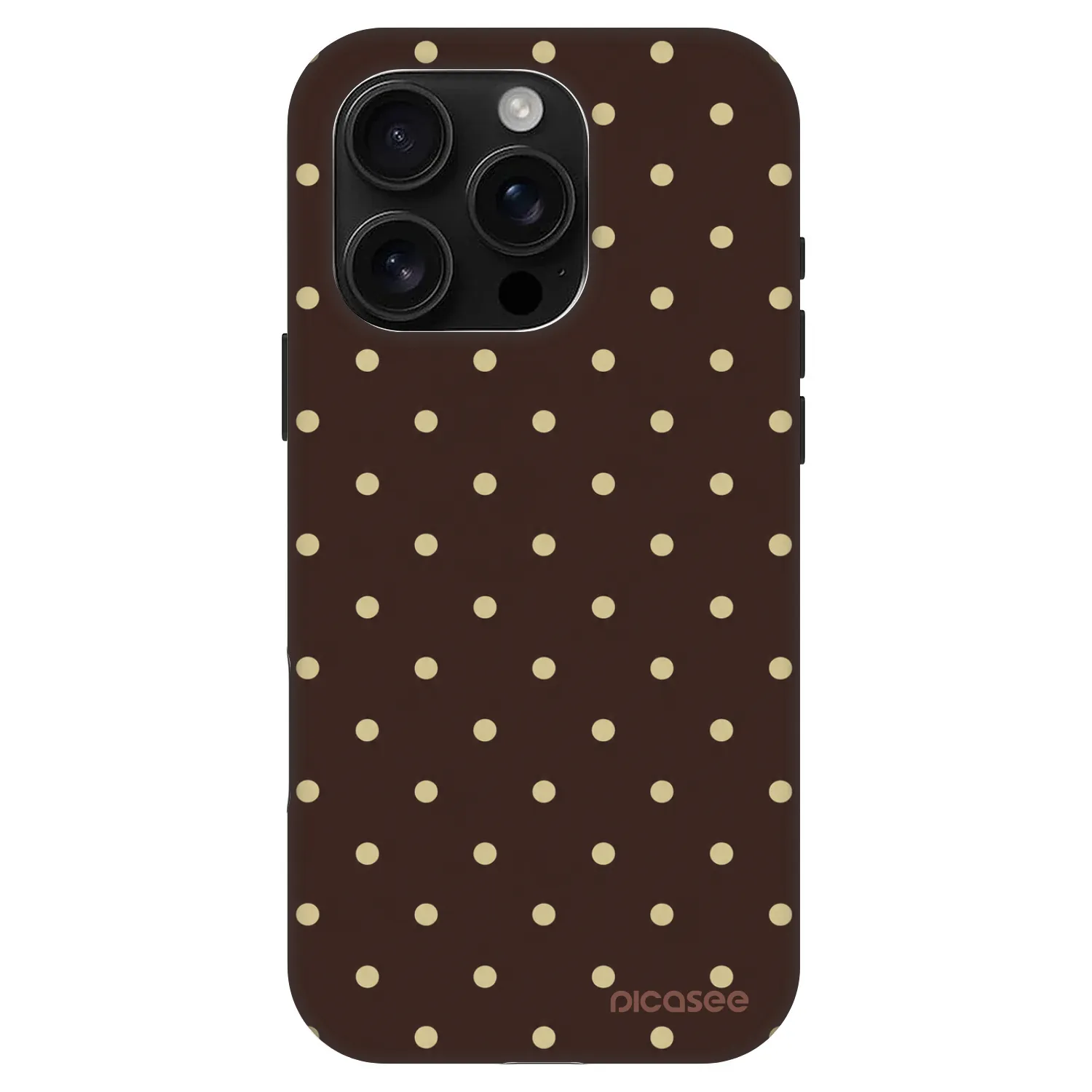 Picasee Fashion Case MagSafe Apple iPhone 16 Pro - Vanilla Dots & Chocolate
