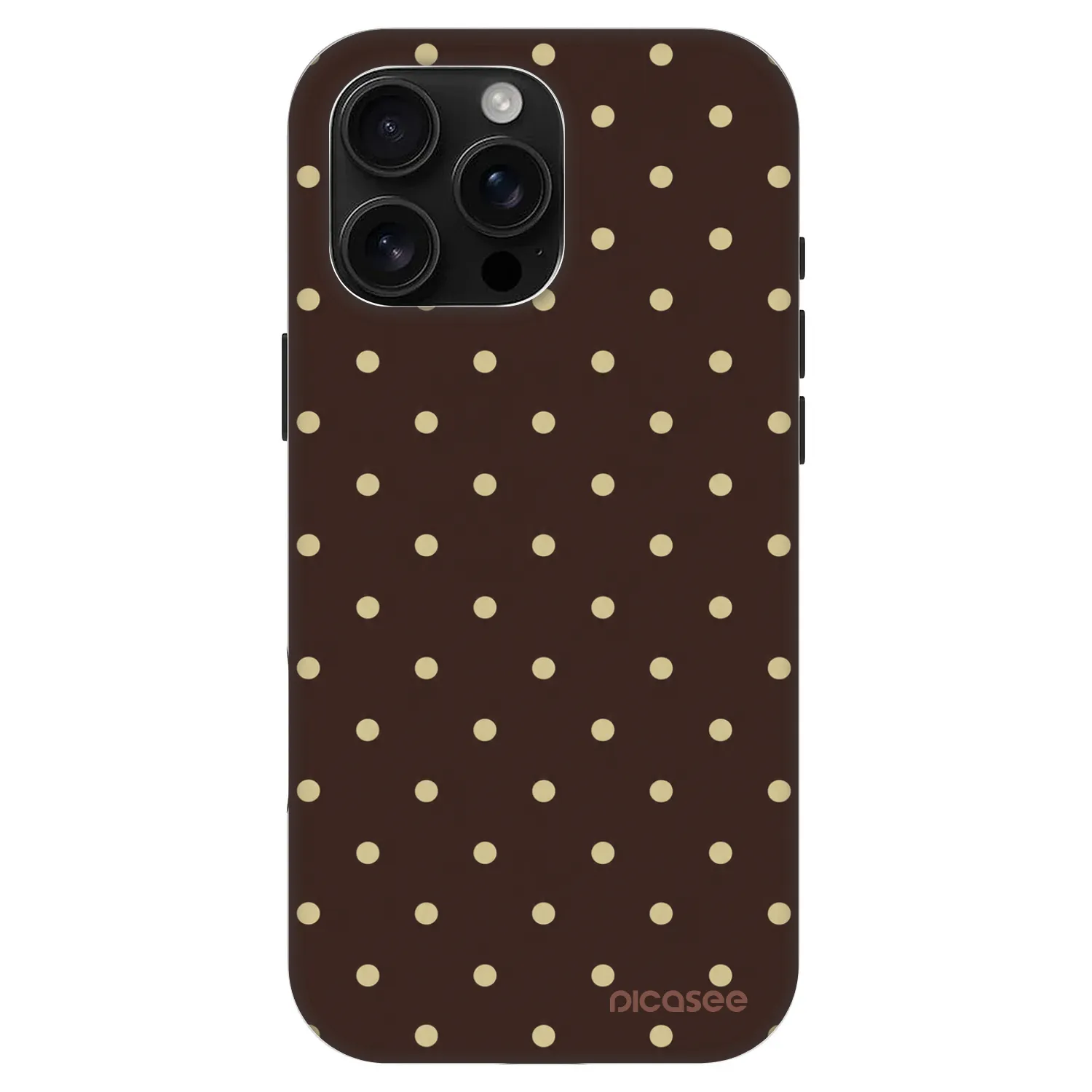 Picasee Fashion Case MagSafe Apple iPhone 16 Pro Max - Vanilla Dots & Chocolate