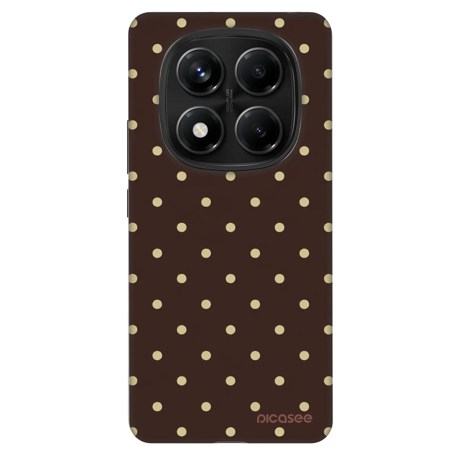Picasee Fashion Case pro Xiaomi Redmi Note 14 Pro 4G - Vanilla Dots & Chocolate