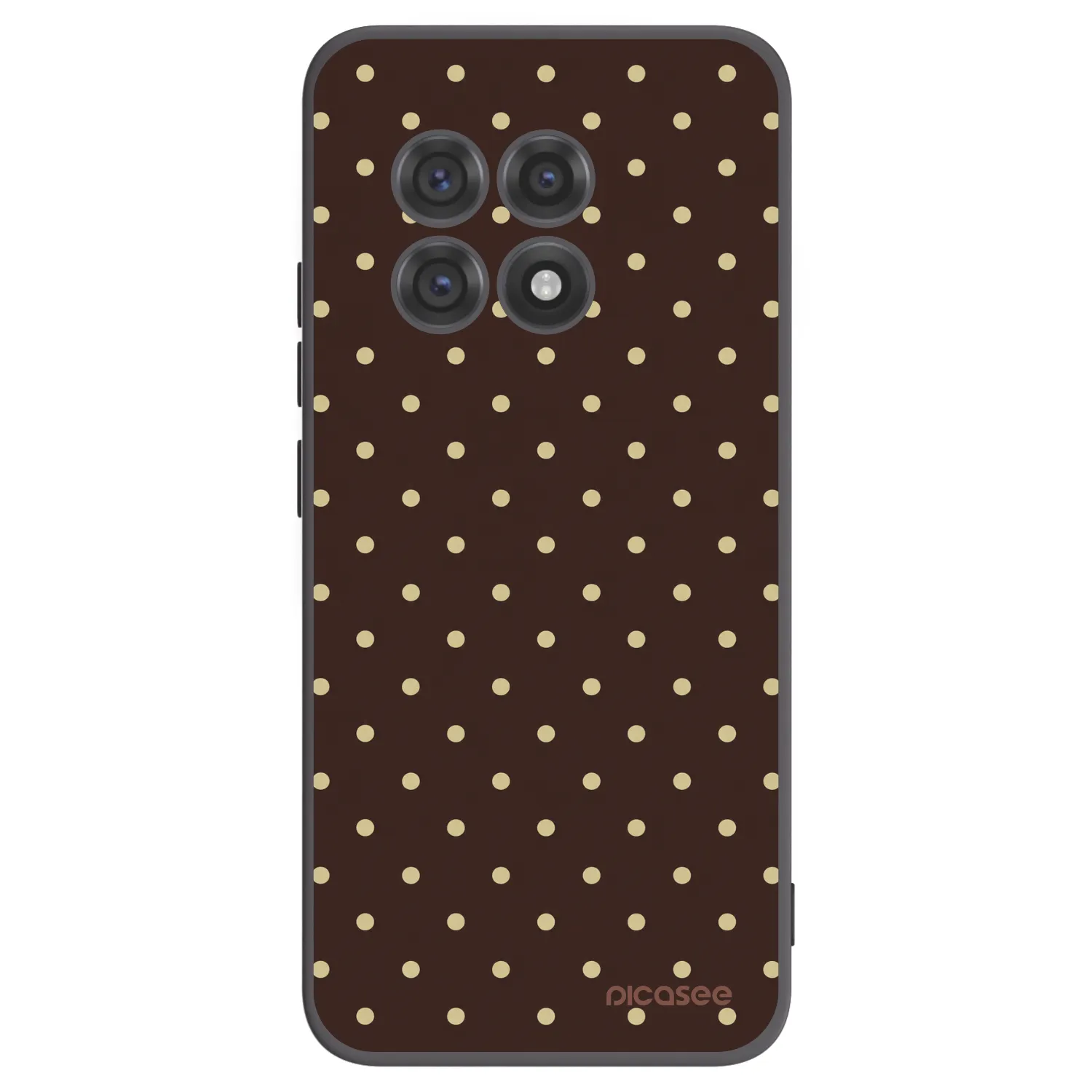 Picasee silikonový černý obal pro OnePlus 13R 5G - Vanilla Dots & Chocolate