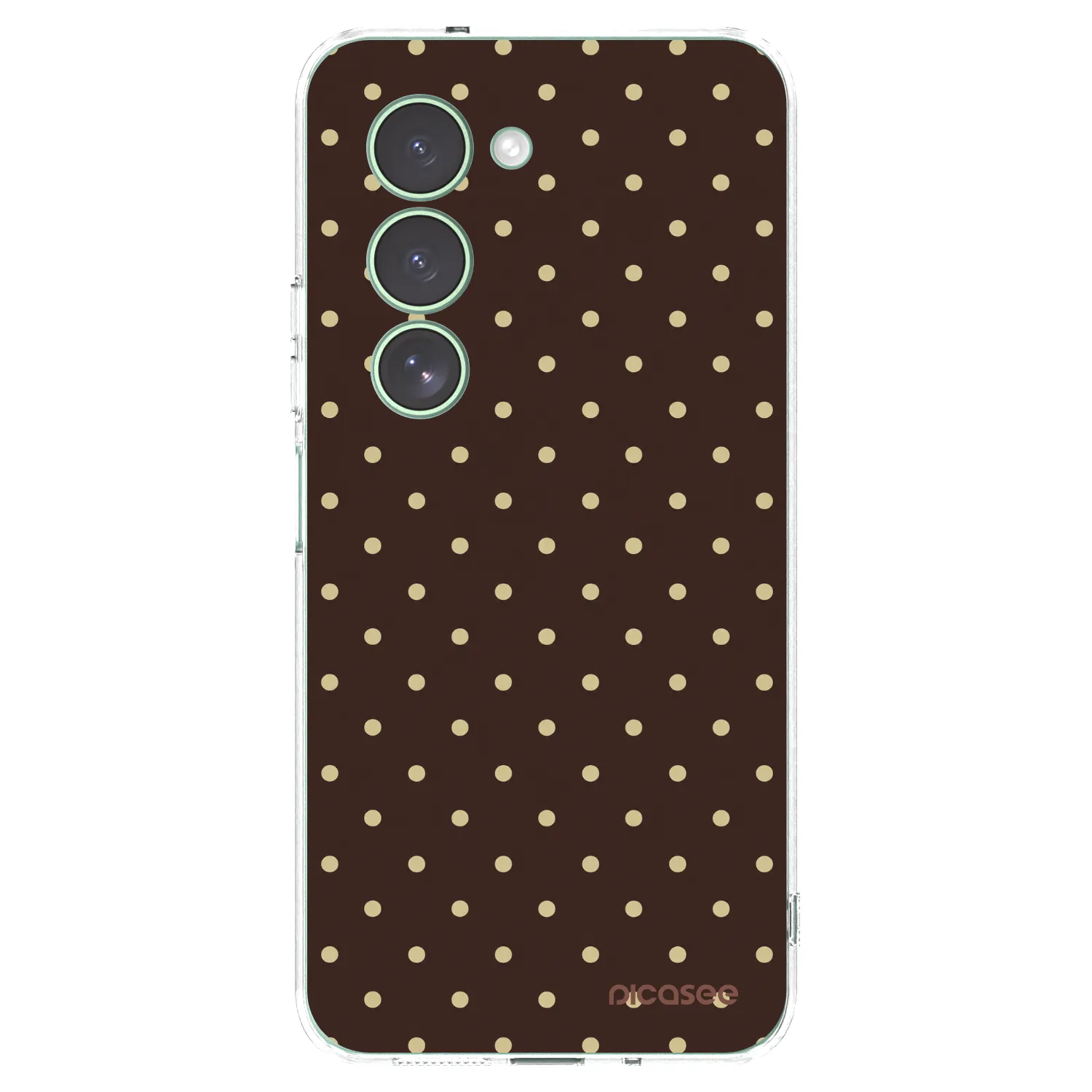 Picasee silikonový průhledný obal pro Xiaomi Redmi 15 5G - Vanilla Dots & Chocolate