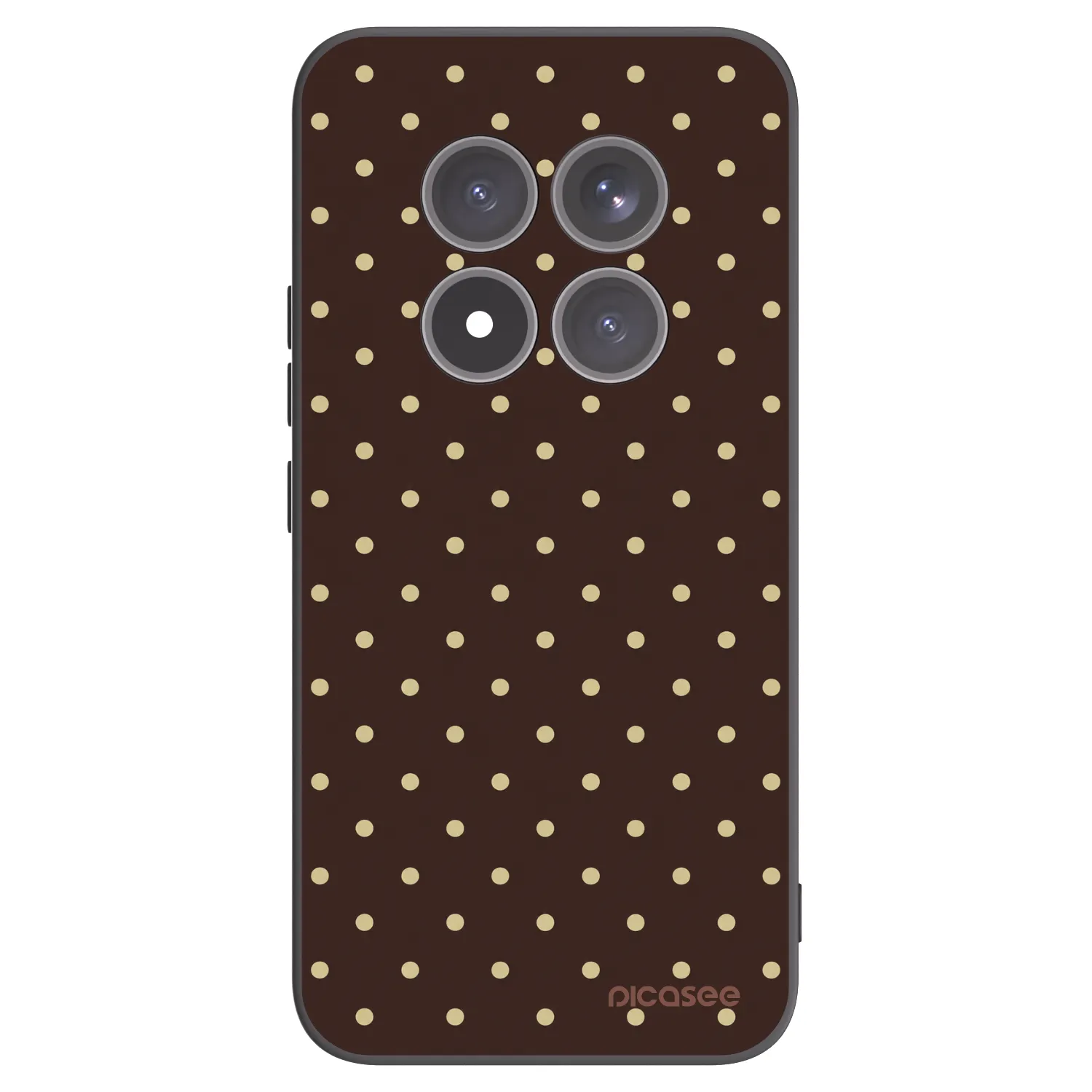 Picasee silikonový černý obal pro Xiaomi Redmi Note 15 Pro+ - Vanilla Dots & Chocolate