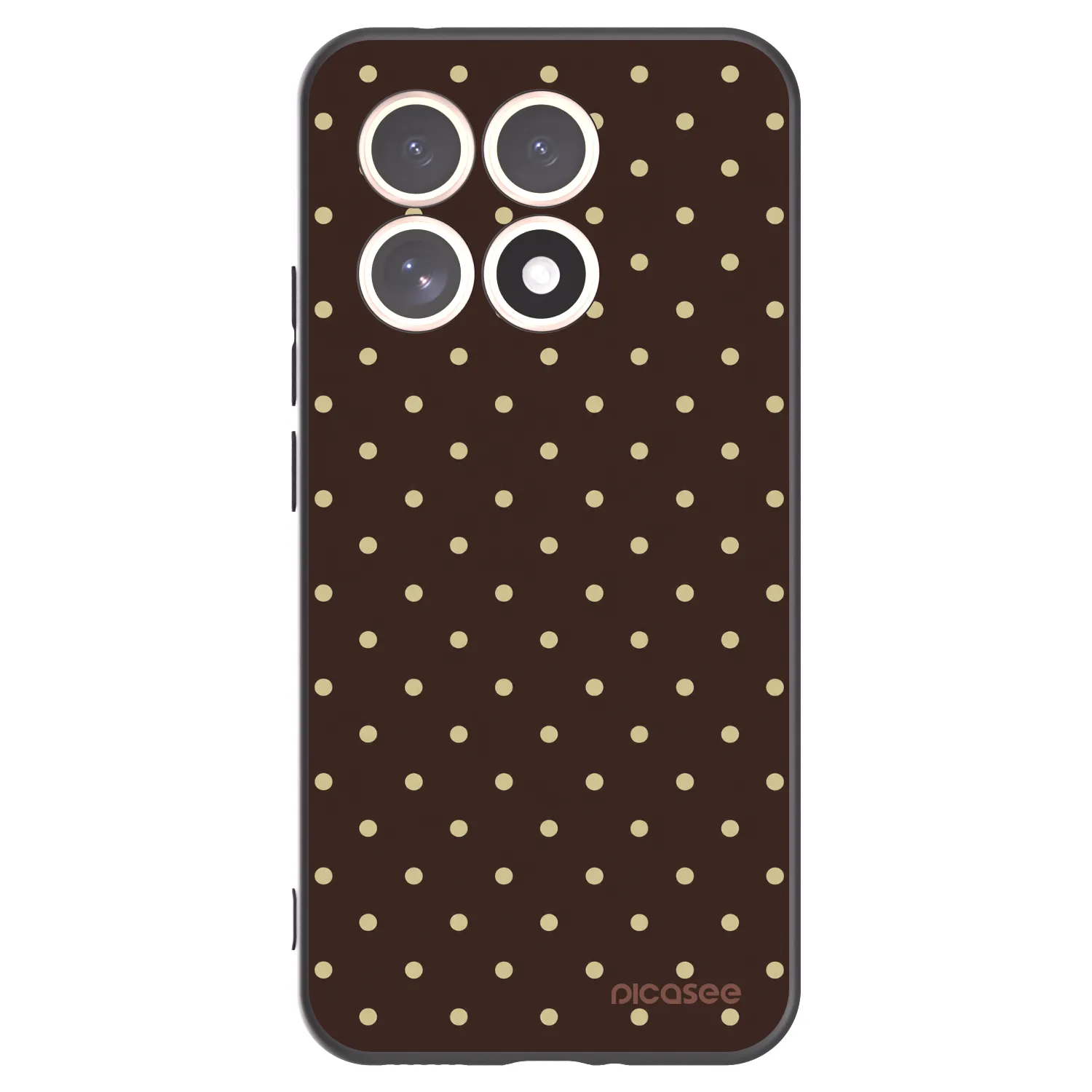 Picasee silikonový černý obal pro Xiaomi 15T - Vanilla Dots & Chocolate