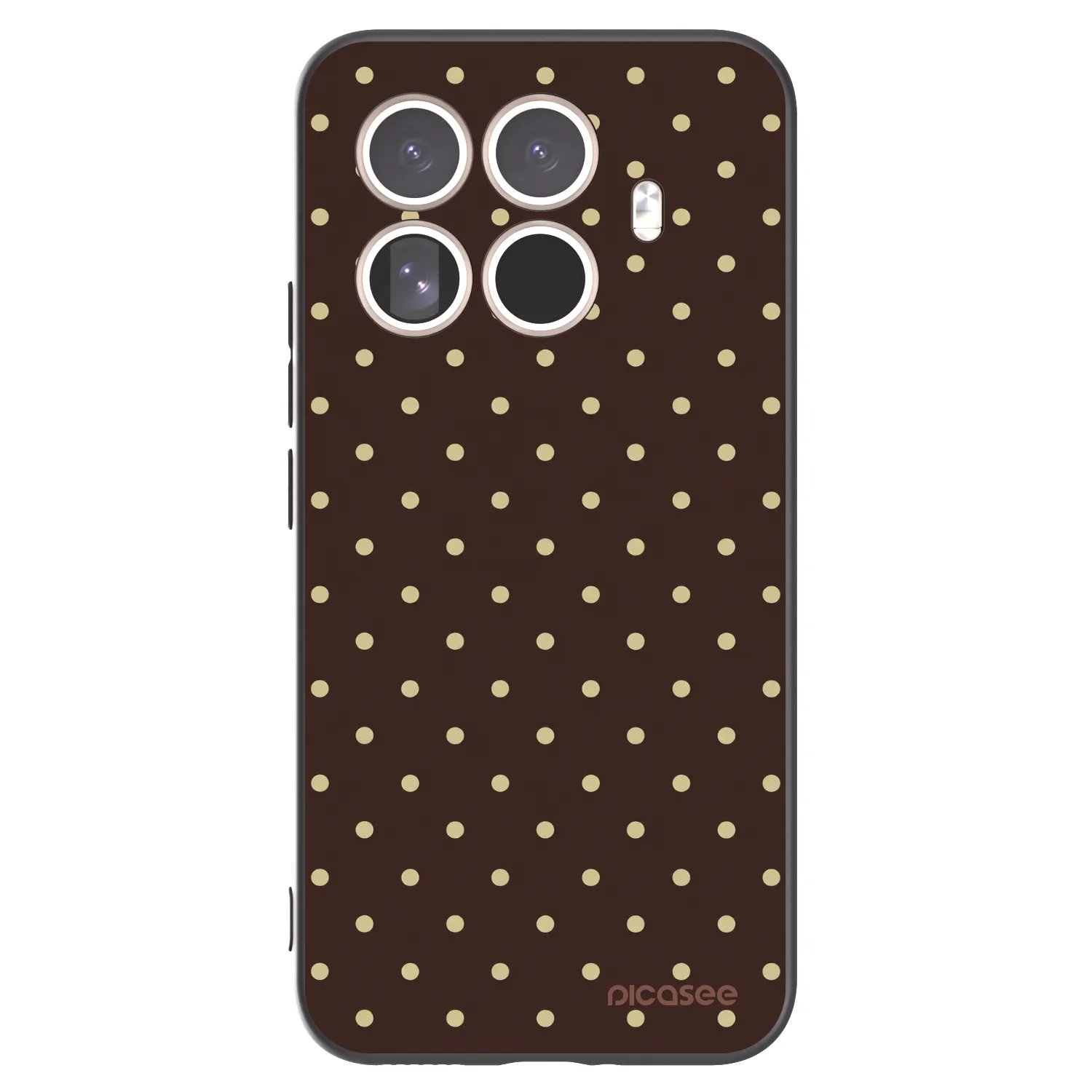 Picasee silikonový černý obal pro Xiaomi 15T Pro - Vanilla Dots & Chocolate
