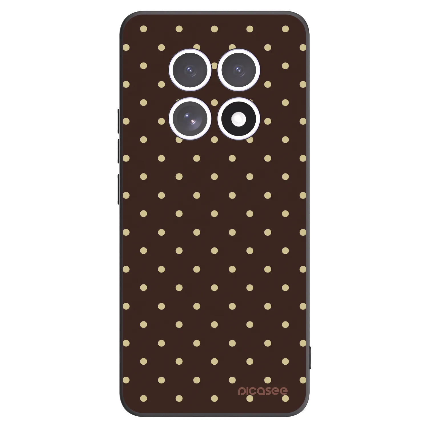 Picasee silikonový černý obal pro Xiaomi Redmi Note 15 4G - Vanilla Dots & Chocolate
