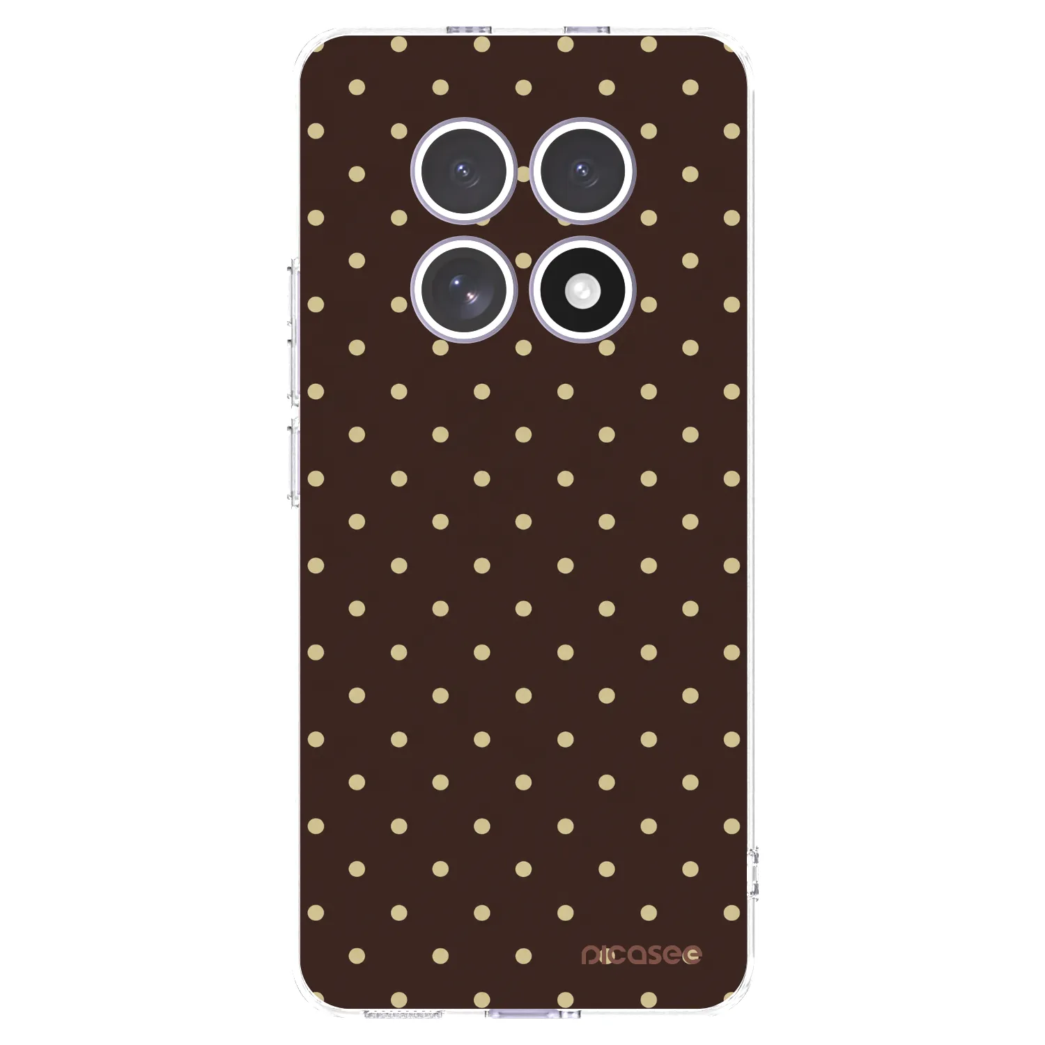 Picasee silikonový průhledný obal pro Xiaomi Redmi Note 15 4G - Vanilla Dots & Chocolate
