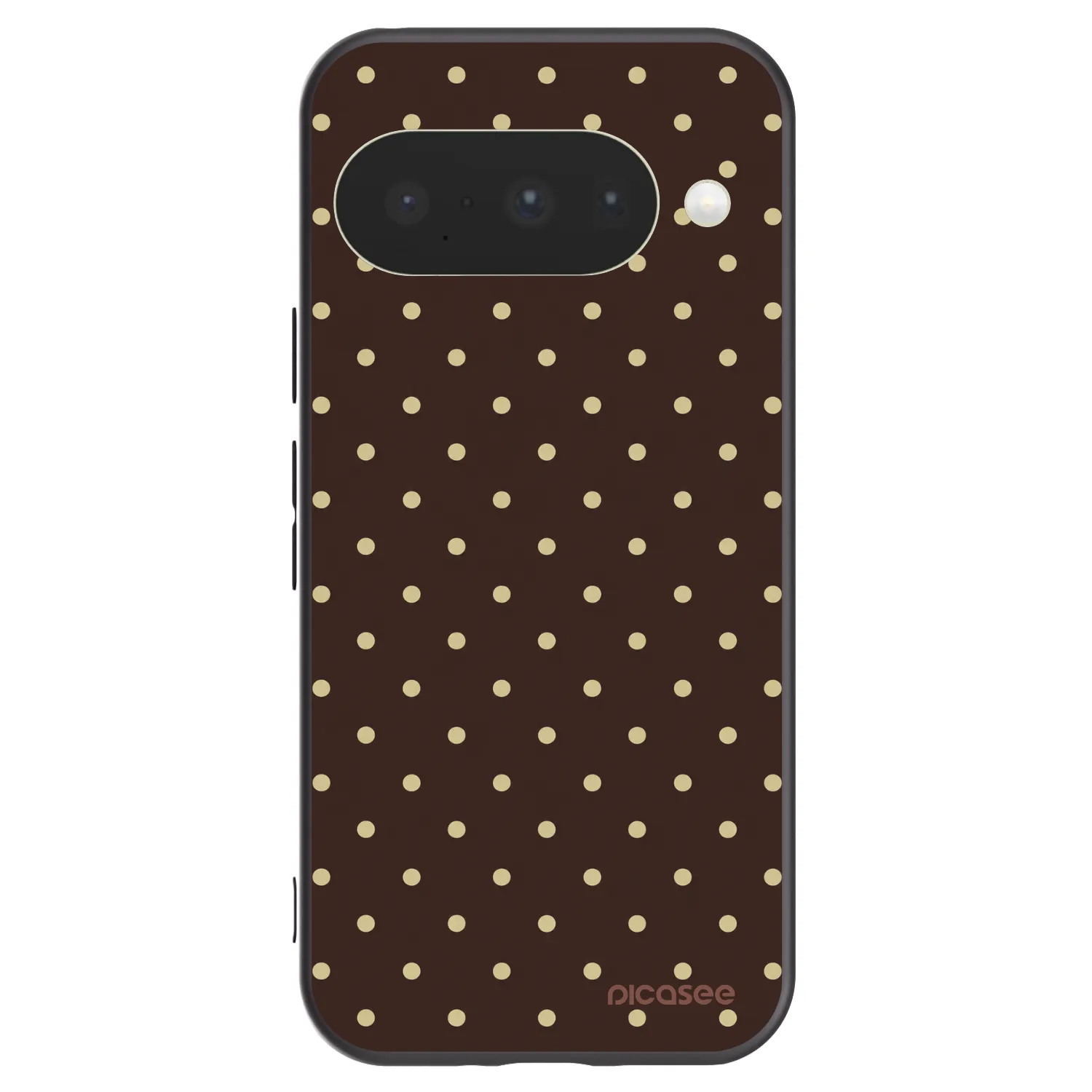 Picasee silikonový černý obal pro Google Pixel 10 - Vanilla Dots & Chocolate
