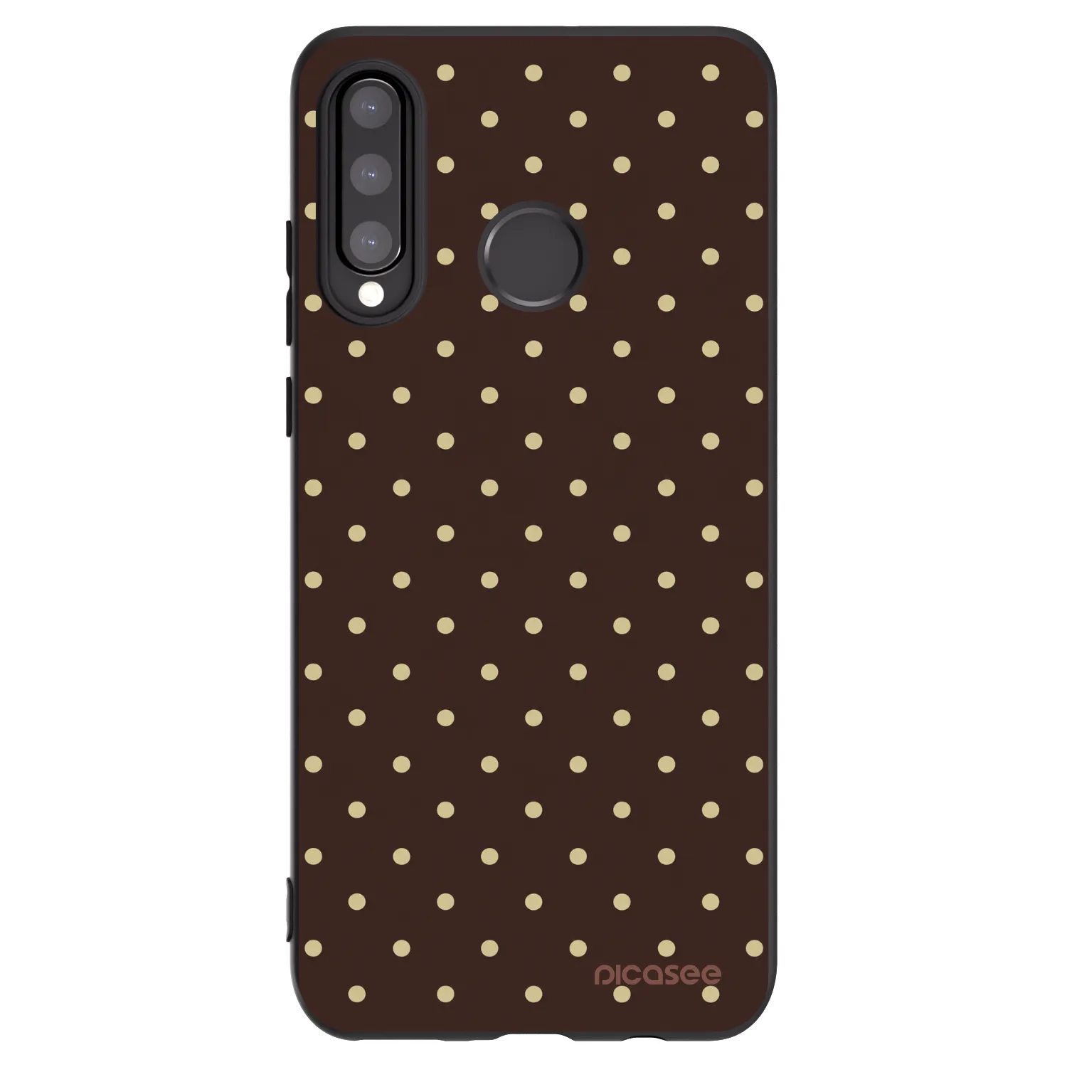 Picasee silikonový černý obal pro Huawei P30 Lite - Vanilla Dots & Chocolate