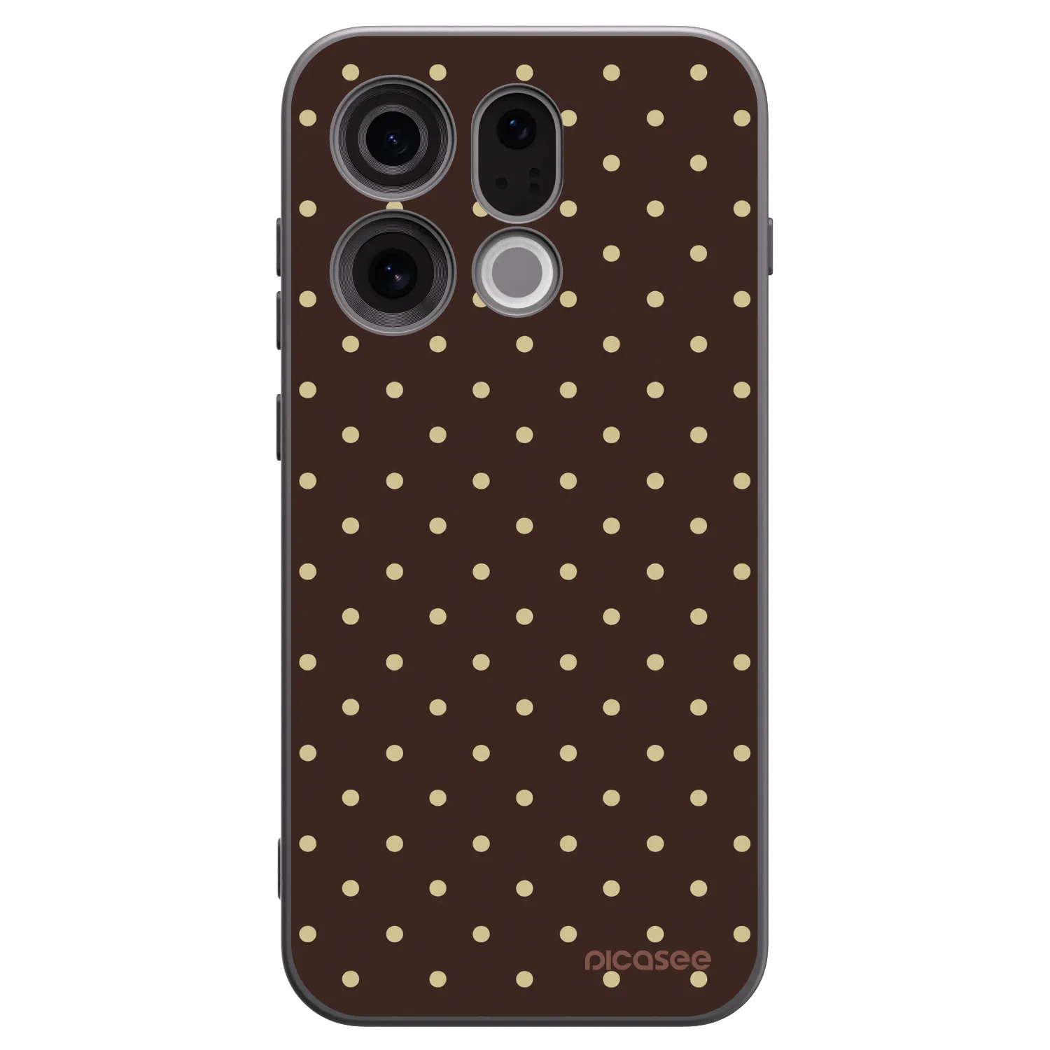 Picasee silikonový černý obal pro OPPO Find X9 - Vanilla Dots & Chocolate