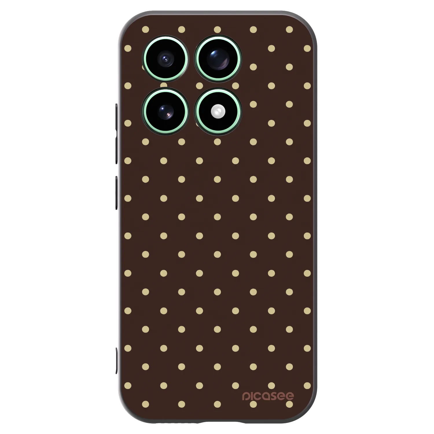Picasee silikonový černý obal pro Xiaomi 17 - Vanilla Dots & Chocolate