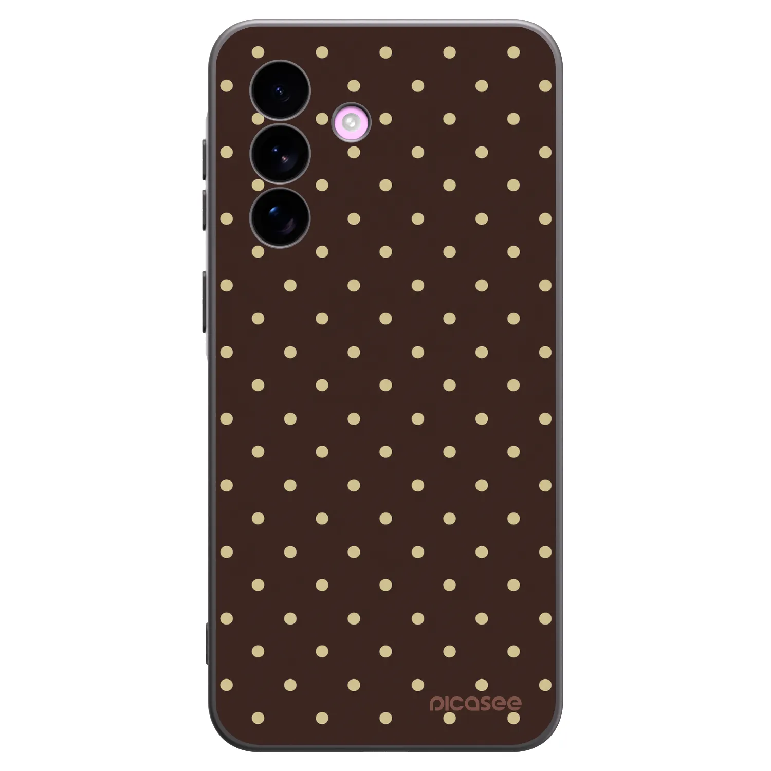 Picasee silikonový černý obal pro Samsung Galaxy A57 5G - Vanilla Dots & Chocolate