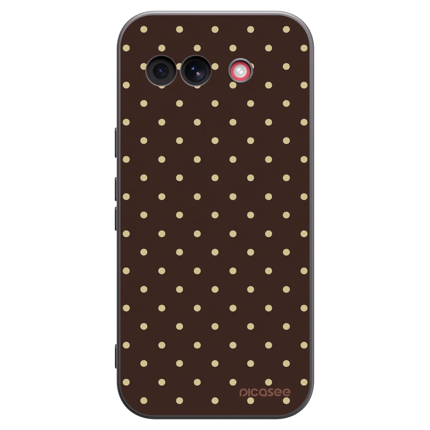 Picasee silikonový černý obal pro Google Pixel 10a - Vanilla Dots & Chocolate