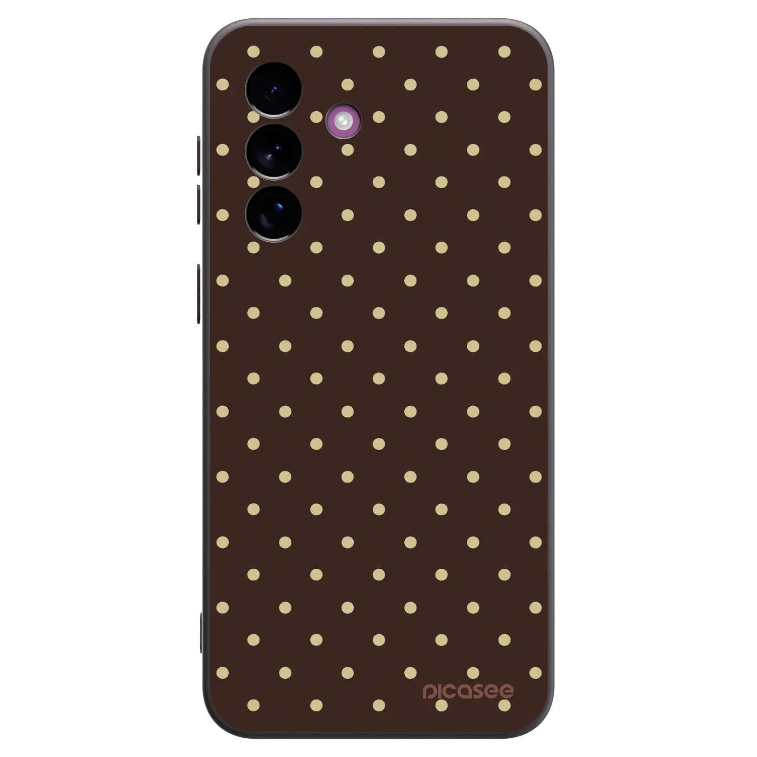 Picasee silikonový černý obal pro Samsung Galaxy A37 - Vanilla Dots & Chocolate