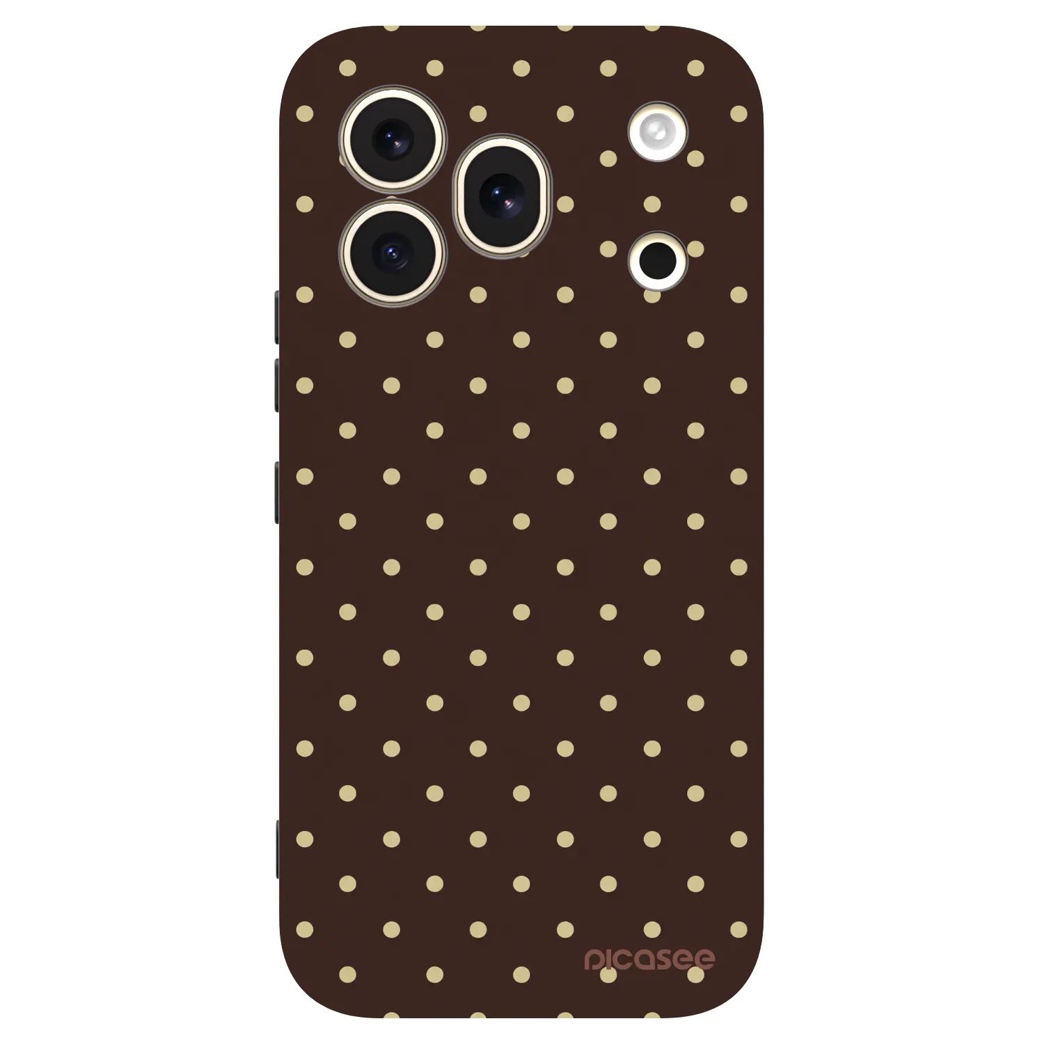 Picasee silikonový černý obal pro Honor 600 Pro - Vanilla Dots & Chocolate