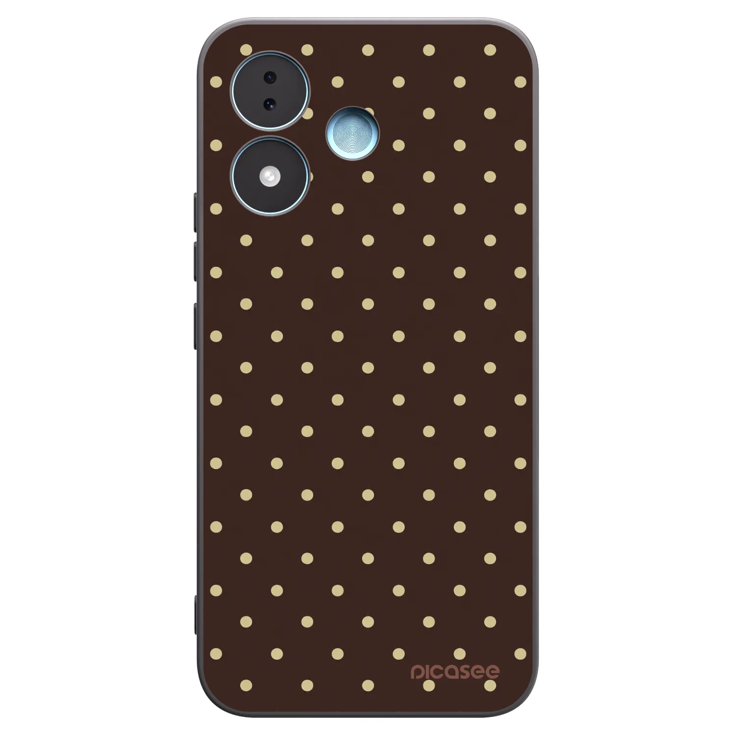 Picasee silikonový černý obal pro Xiaomi Redmi Note 17 5G - Vanilla Dots & Chocolate