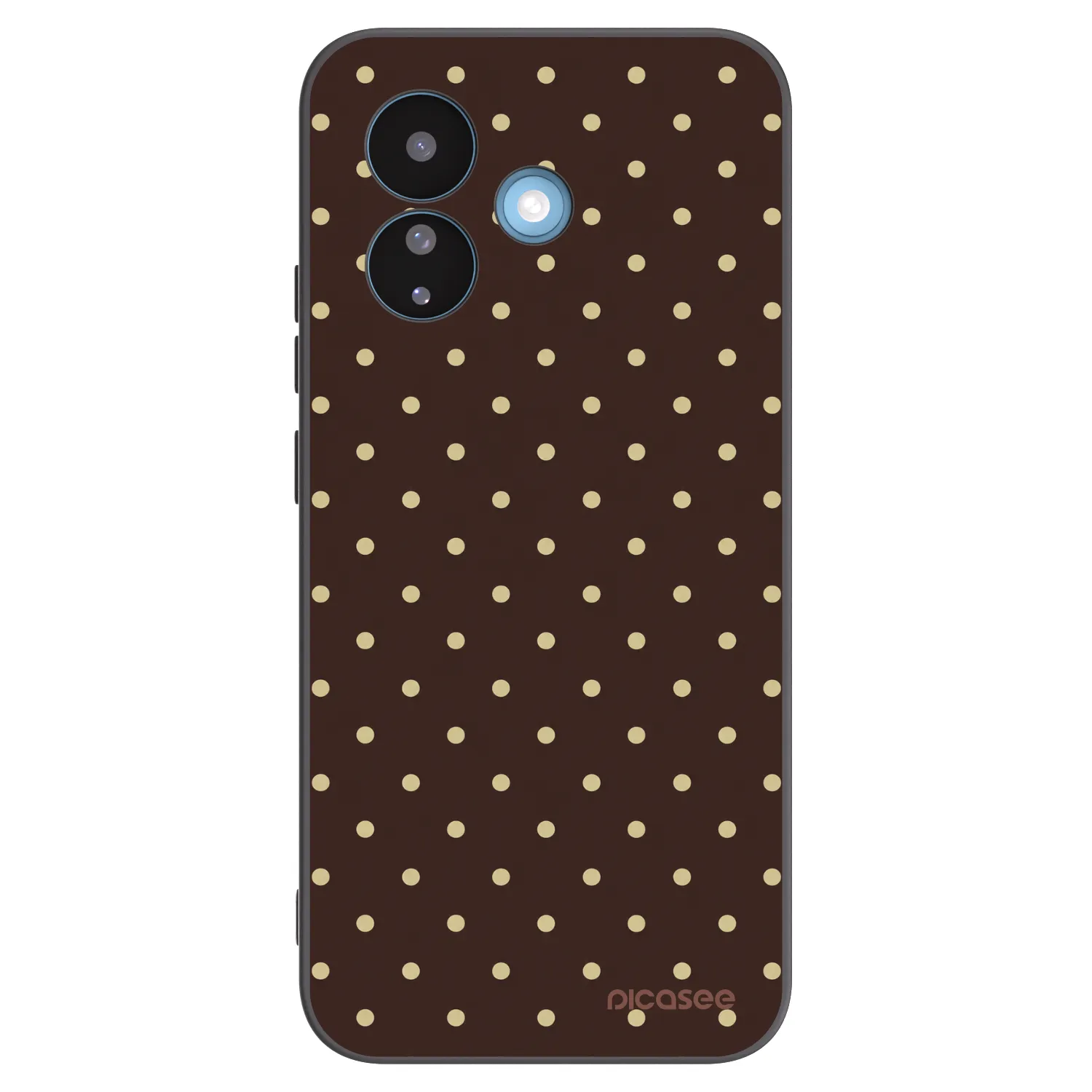 Picasee silikonový černý obal pro Xiaomi Redmi Note 17 Pro 5G - Vanilla Dots & Chocolate