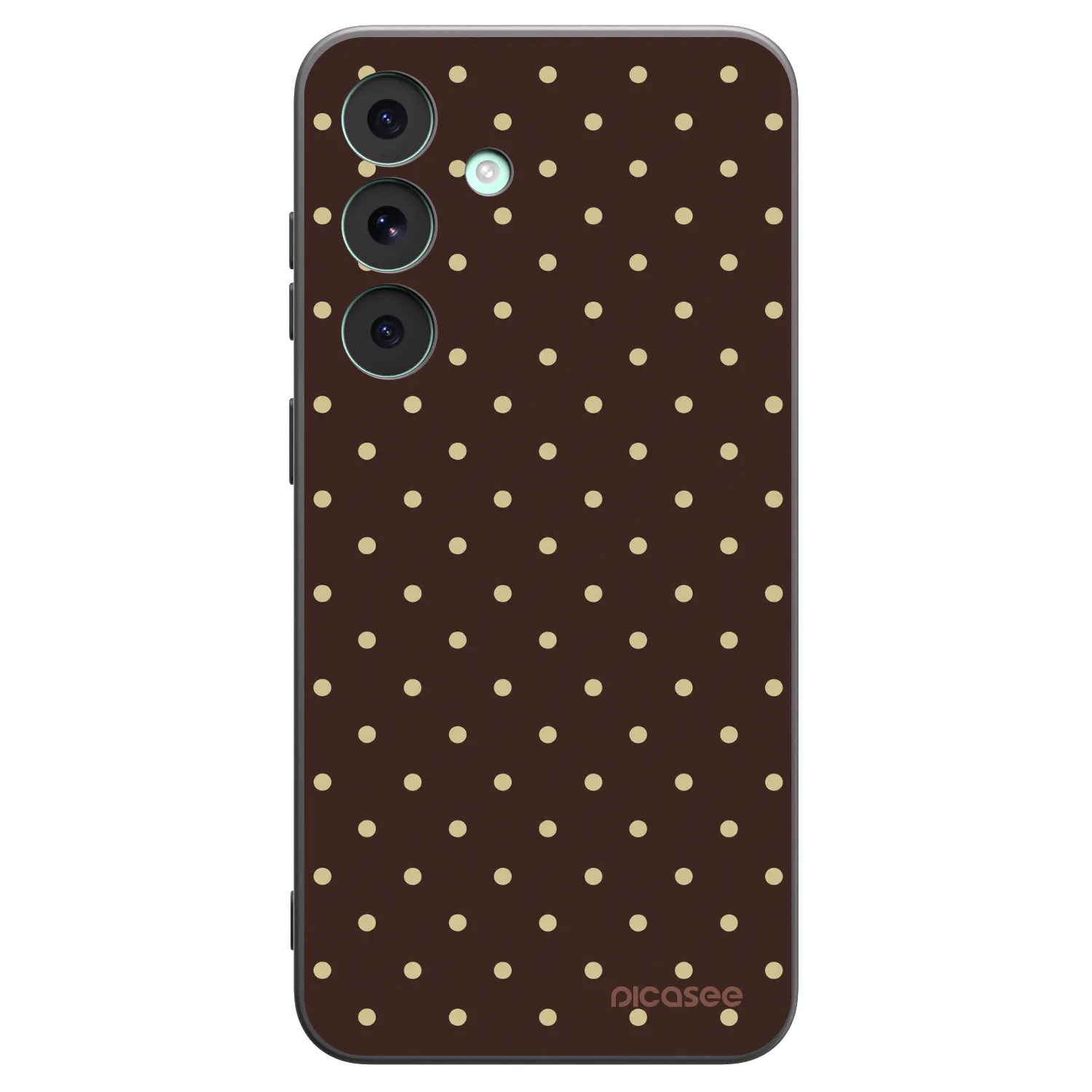 Picasee silikonový černý obal pro Samsung Galaxy S26 FE - Vanilla Dots & Chocolate