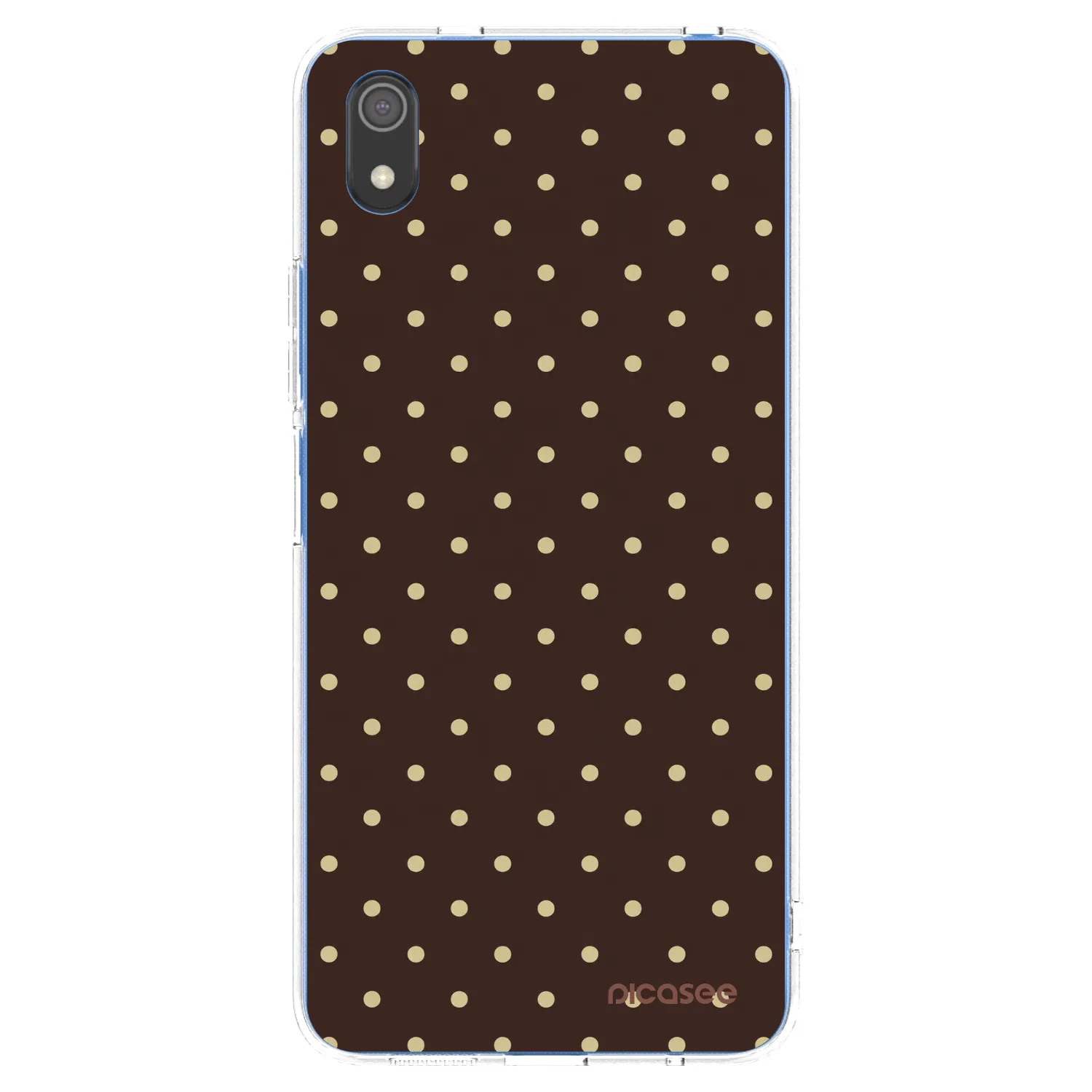 Picasee silikonový průhledný obal pro Xiaomi Redmi 7A - Vanilla Dots & Chocolate