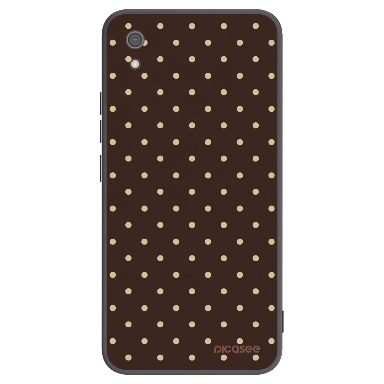 Picasee silikonový černý obal pro Xiaomi Redmi 7A - Vanilla Dots & Chocolate