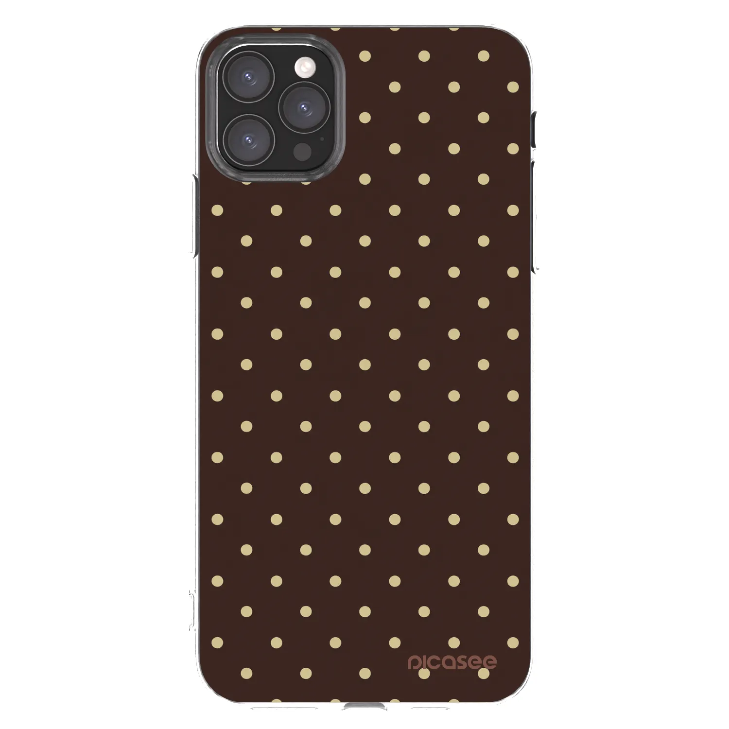 Picasee silikonový průhledný obal pro Apple iPhone 11 Pro Max - Vanilla Dots & Chocolate