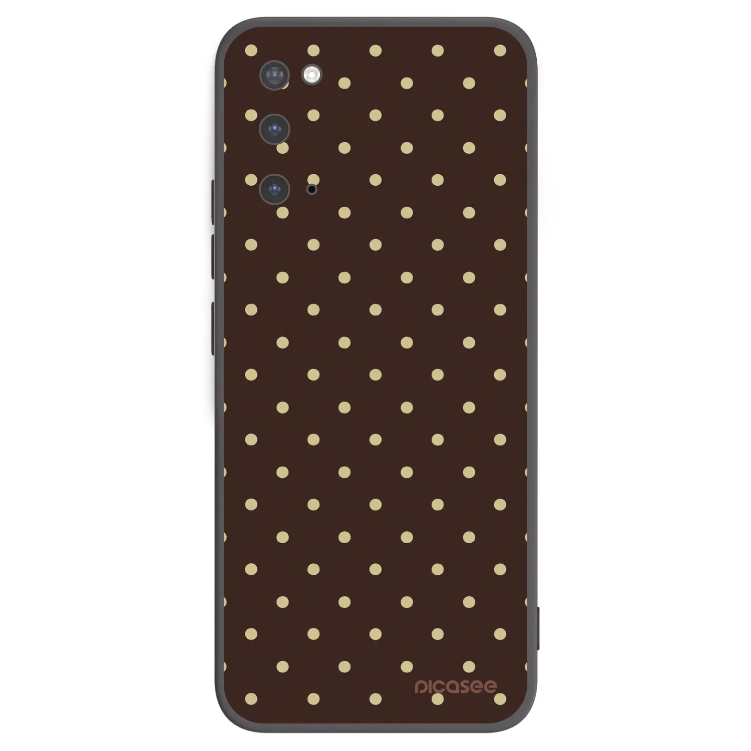 Picasee silikonový černý obal pro Samsung Galaxy S20 G980F - Vanilla Dots & Chocolate