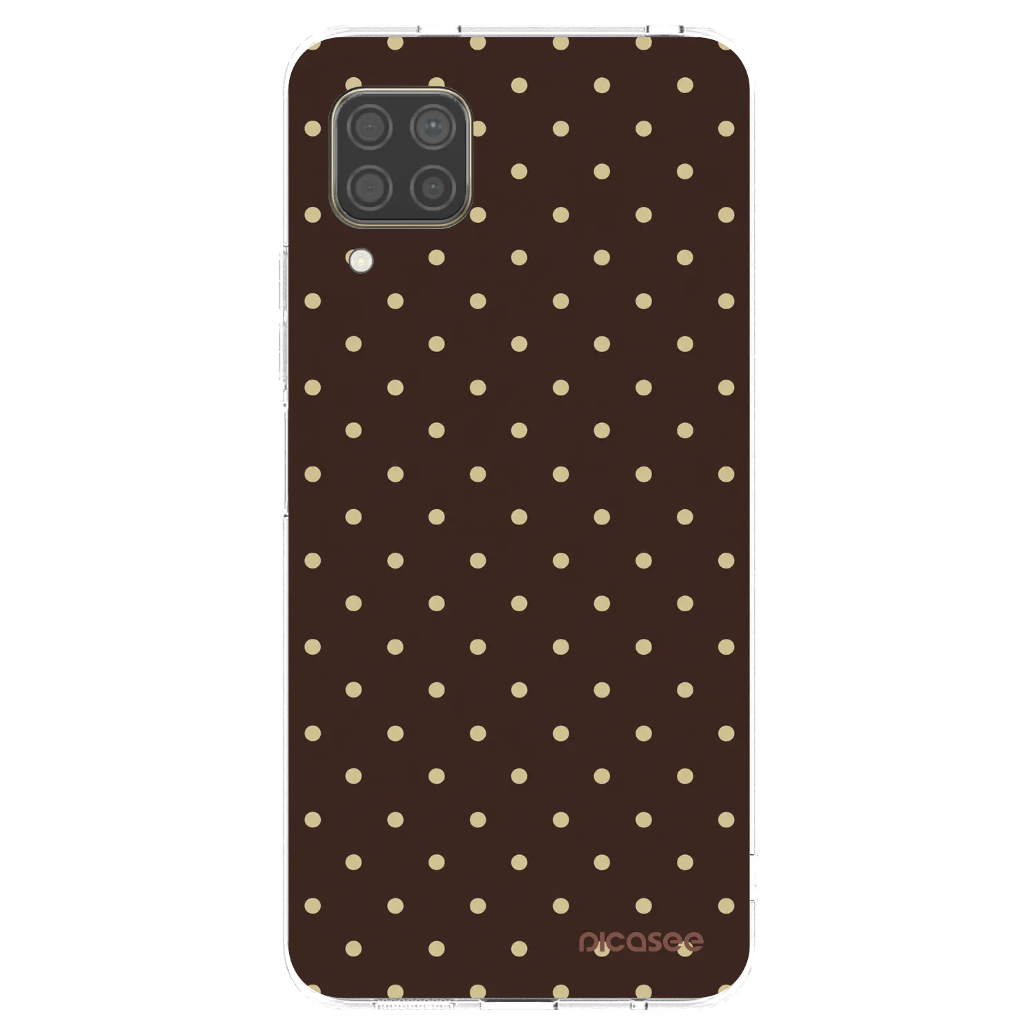 Picasee silikonový průhledný obal pro Huawei P40 Lite - Vanilla Dots & Chocolate