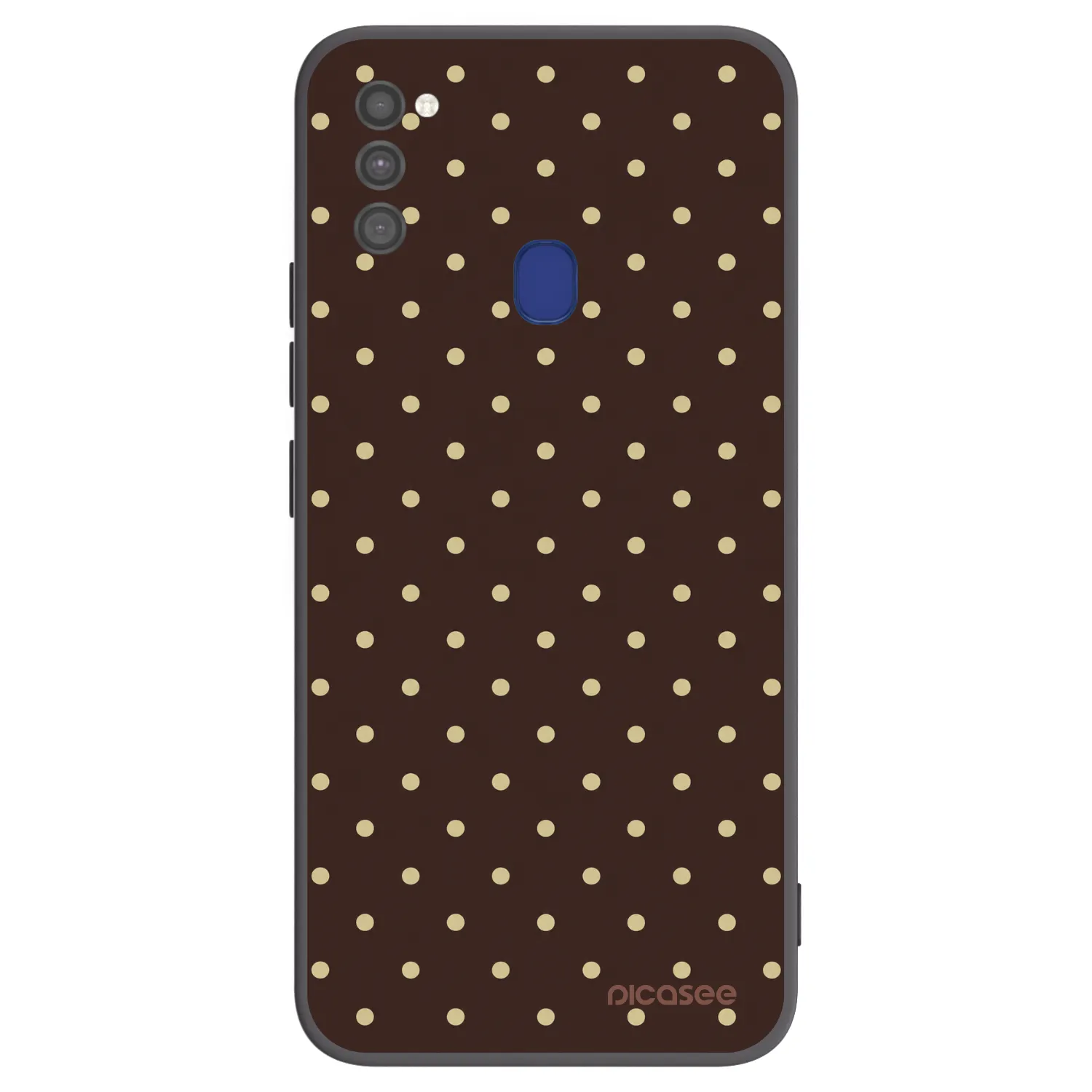 Picasee silikonový černý obal pro Samsung Galaxy M21 M215F - Vanilla Dots & Chocolate
