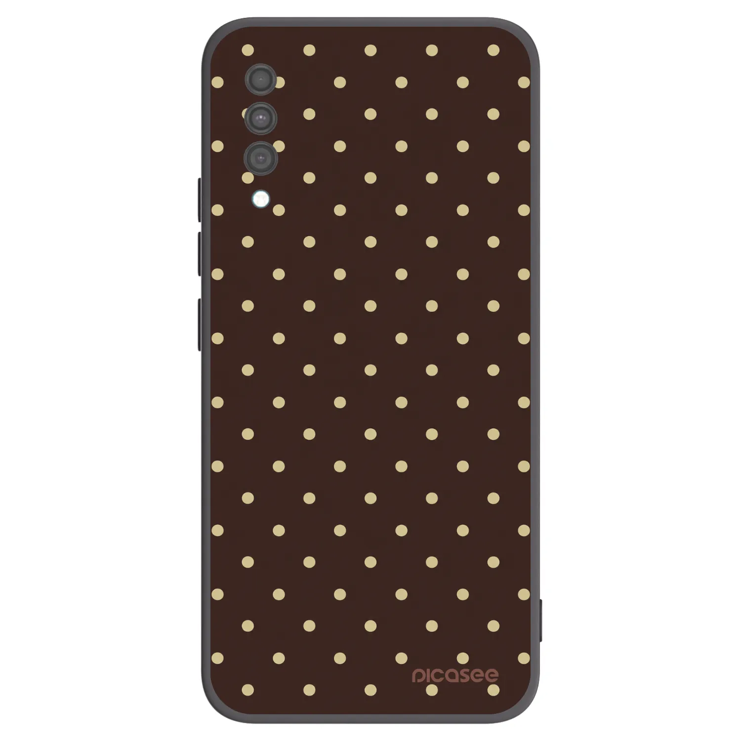 Picasee silikonový černý obal pro Samsung Galaxy A30s A307F - Vanilla Dots & Chocolate