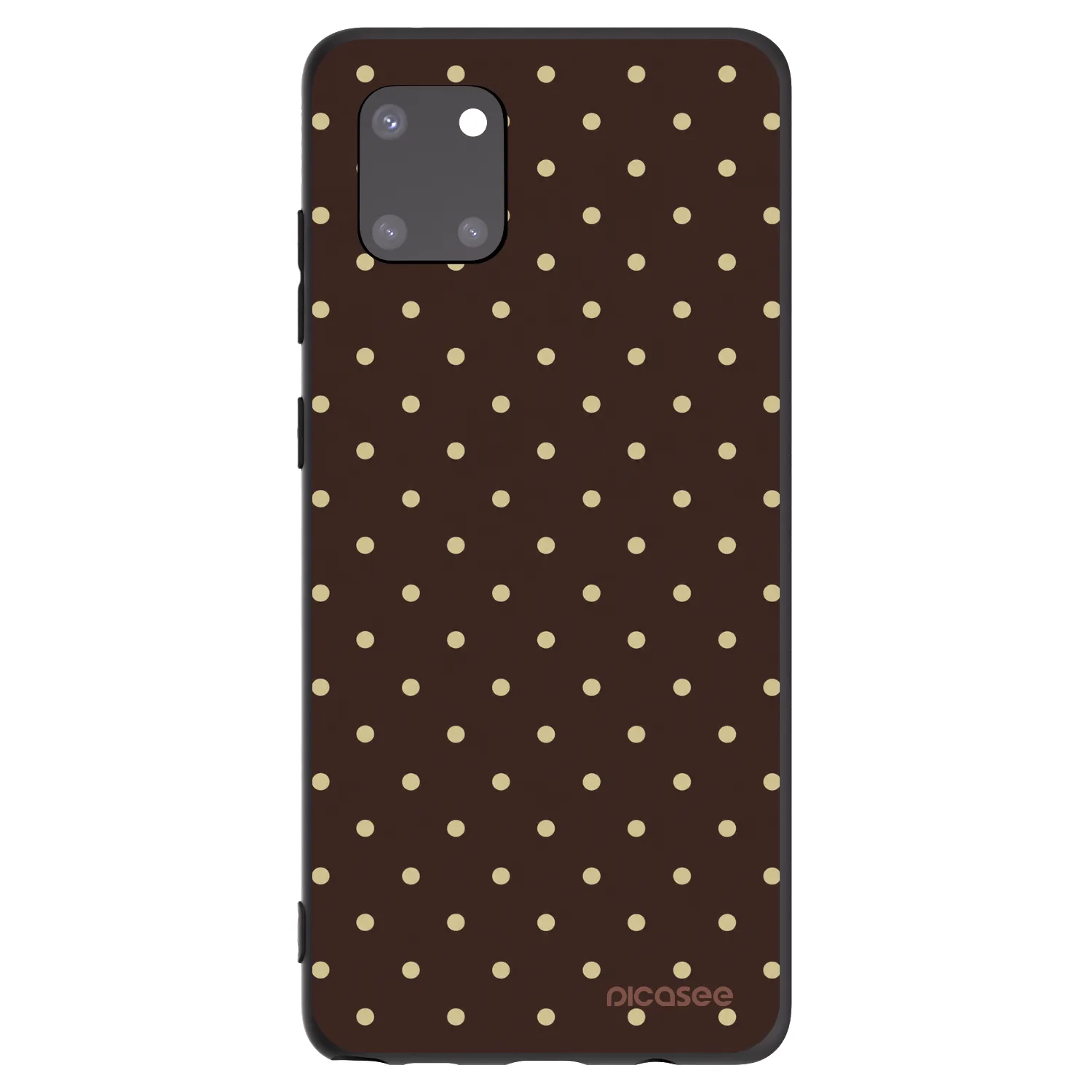 Picasee silikonový černý obal pro Samsung Galaxy Note 10 Lite N770F - Vanilla Dots & Chocolate