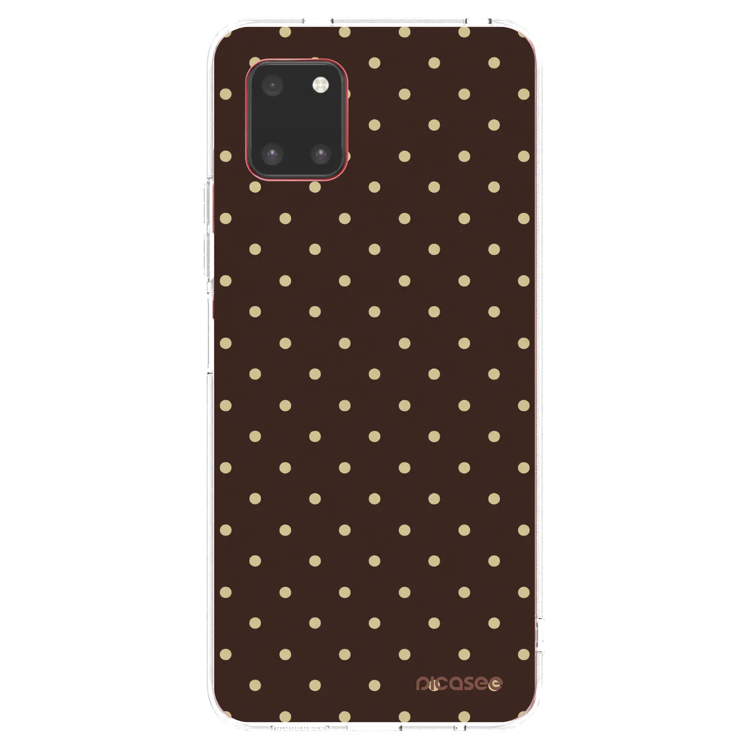 Picasee silikonový průhledný obal pro Samsung Galaxy Note 10 Lite N770F - Vanilla Dots & Chocolate