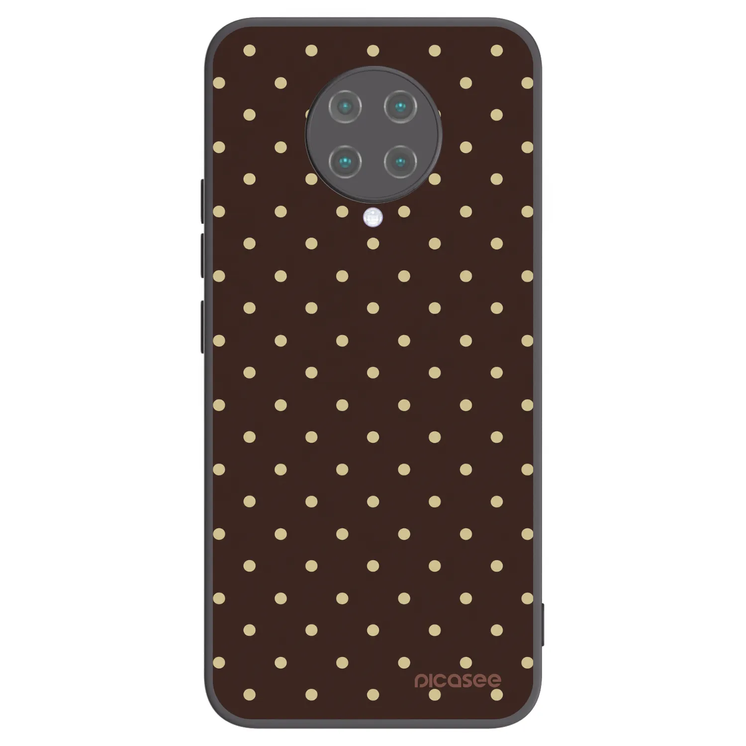 Picasee silikonový černý obal pro Xiaomi Poco F2 Pro - Vanilla Dots & Chocolate