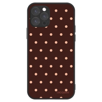 Picasee ULTIMATE CASE pro Apple iPhone 12 Pro - Peach Dots & Chocolate
