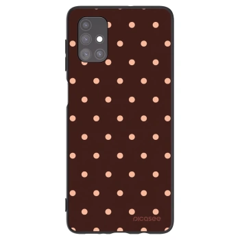 Obal pro Samsung Galaxy M51 M515F - Peach Dots & Chocolate