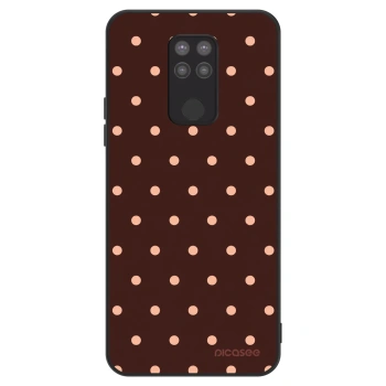 Obal pro Xiaomi Redmi Note 9 - Peach Dots & Chocolate