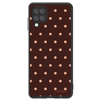 Picasee ULTIMATE CASE pro Samsung Galaxy A12 A125F - Peach Dots & Chocolate