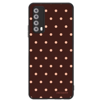 Obal pro Huawei P Smart 2021 - Peach Dots & Chocolate