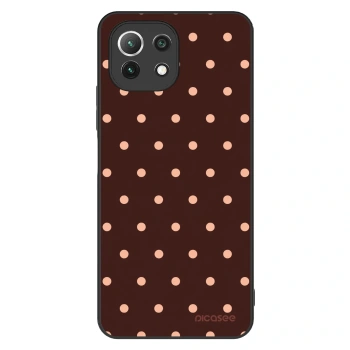 Obal pro Xiaomi Mi 11 Lite - Peach Dots & Chocolate