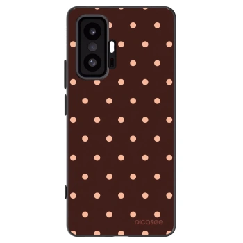 Picasee silikonový černý obal pro Xiaomi 11T - Peach Dots & Chocolate