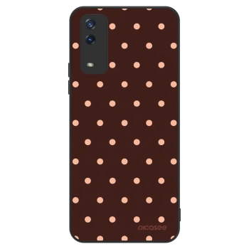 Obal pro Vivo Y11s - Peach Dots & Chocolate