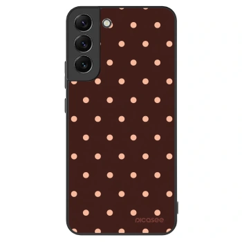 Obal pro Samsung Galaxy S22+ 5G - Peach Dots & Chocolate