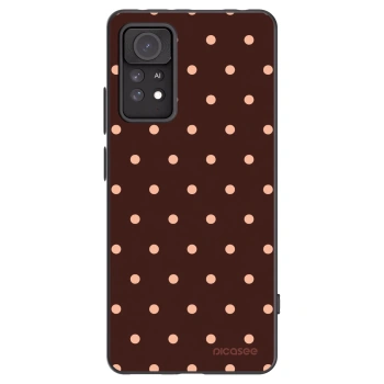 Picasee silikonový černý obal pro Xiaomi Redmi Note 11 Pro - Peach Dots & Chocolate