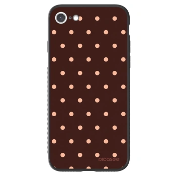 Picasee ULTIMATE CASE pro Apple iPhone SE 2022 - Peach Dots & Chocolate
